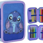 STITCH 3 ZIPPER PENCIL CASE