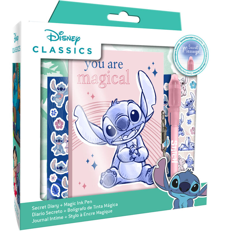 STITCH SECRET NOTEBOOK WITH MAGIC PEN