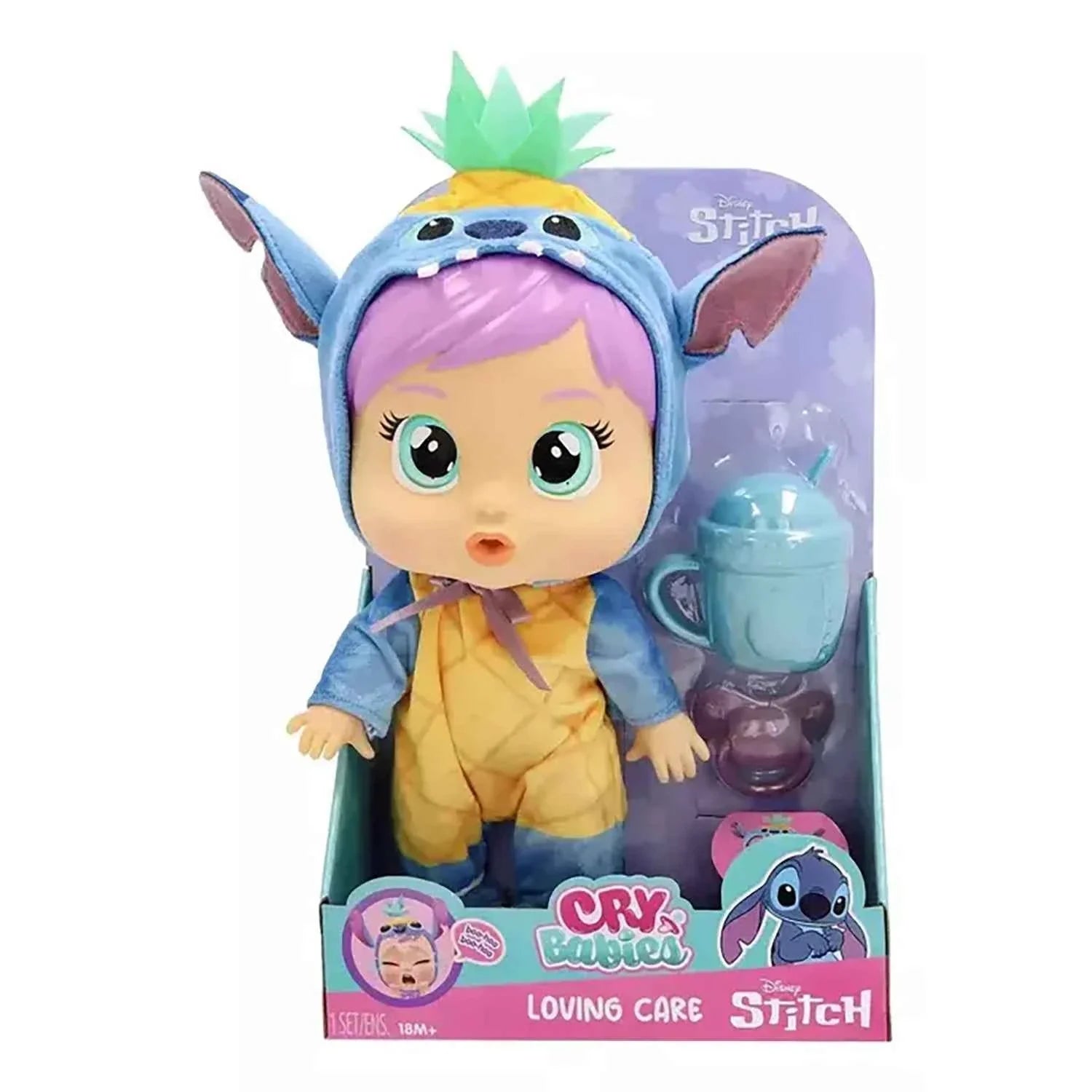 CRY BABIES LOVING CARE DISNEY W2 STITCH