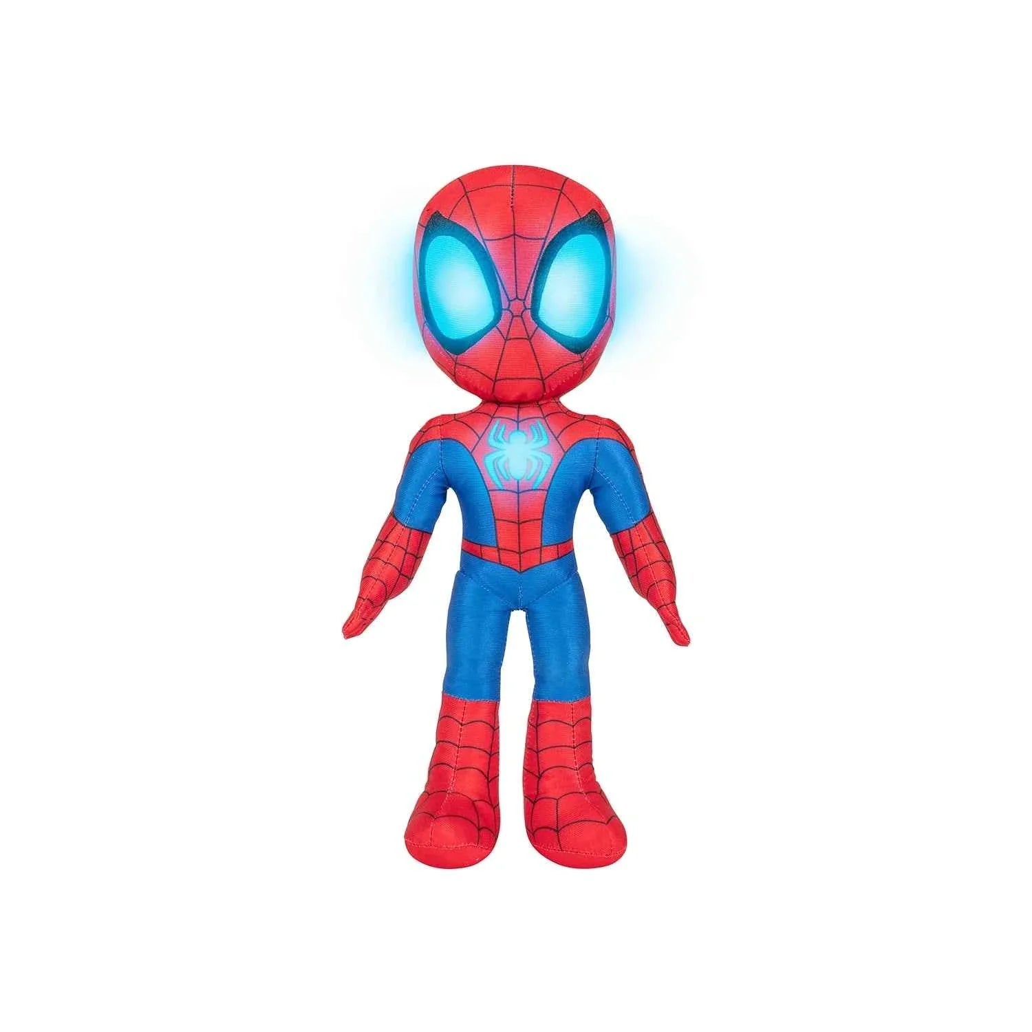 SPIDEY N FRIENDS FEAT PLUSH GLOW WEB B/O