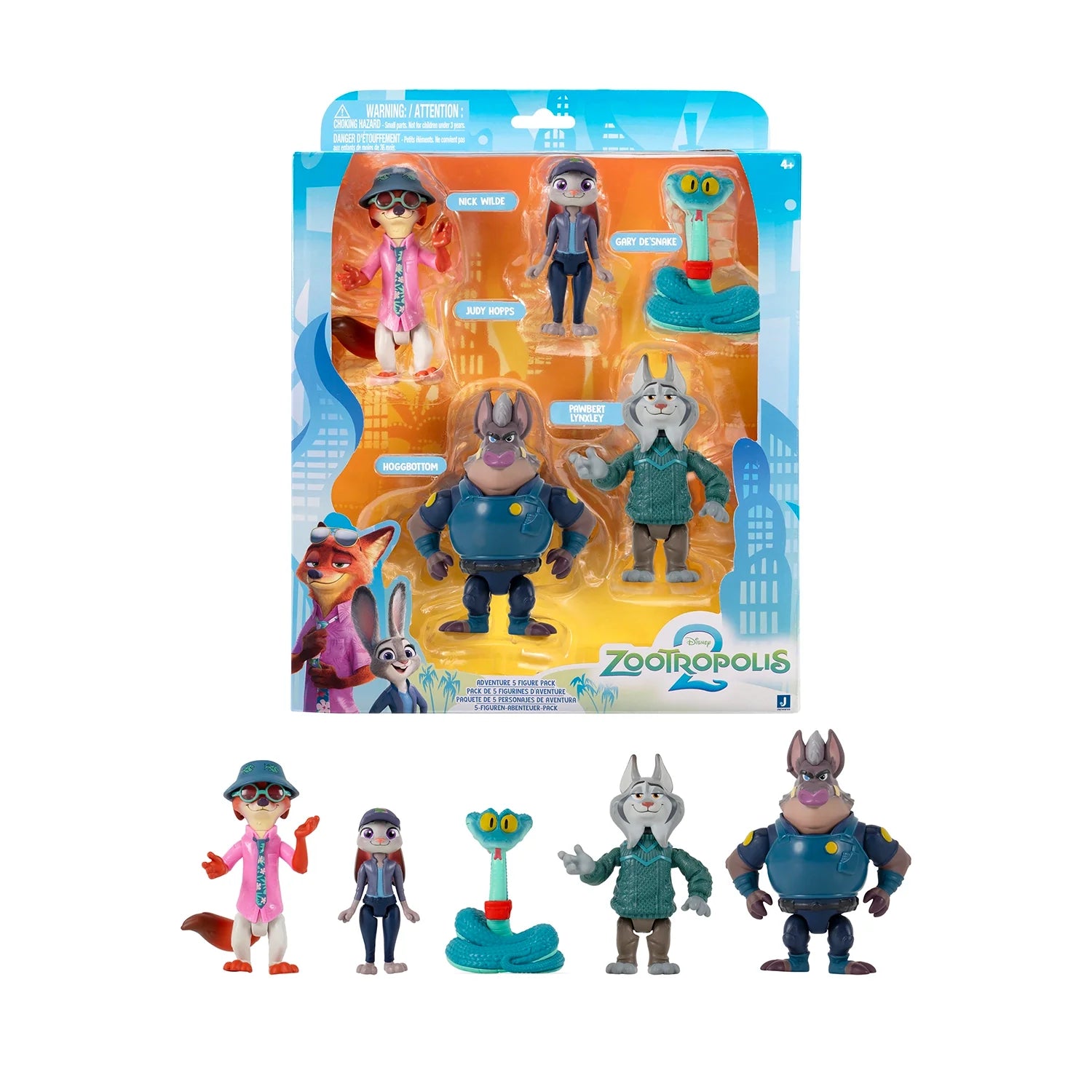 ZOOTROPOLIS2 ADVENTURE FIGURE 3" 5PACK