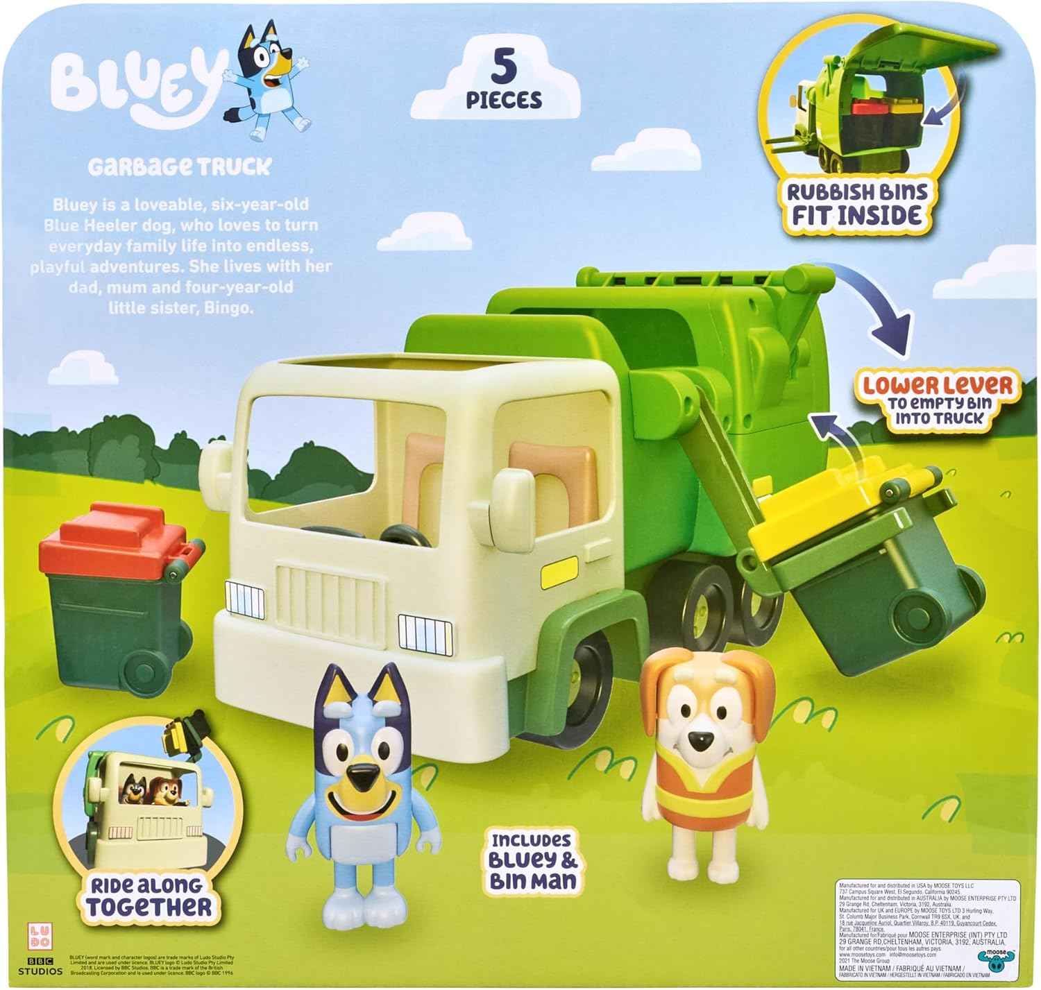 Bluey Garbage Truck Toy