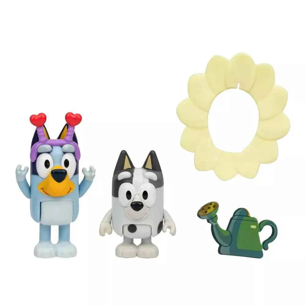 Bluey Spring Time Figure 2-Pack Bluey & Muffin