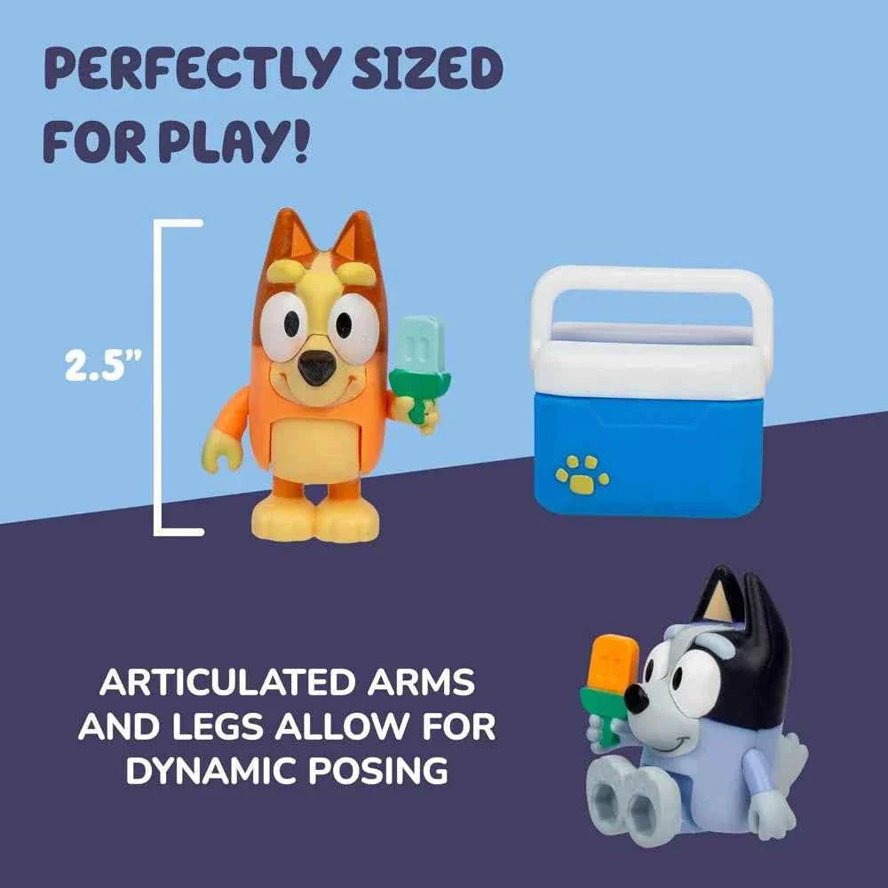 Bluey Let's Play Chef Figure 2-Pack — Ice Blocks Bingo & Socks
