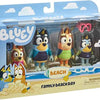 Bluey Beach Figure 4-Pack