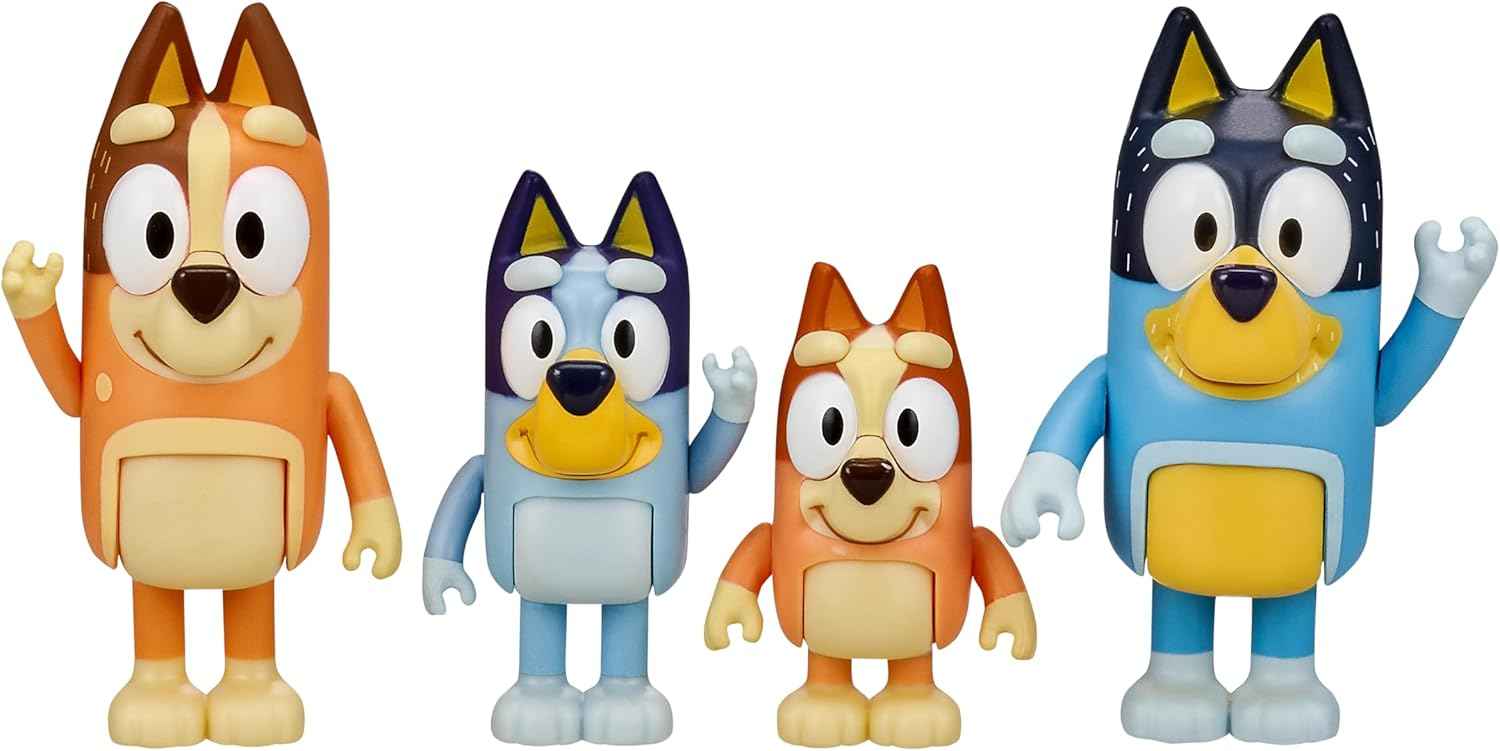 Bluey Heeler Family Figure 4-Pack