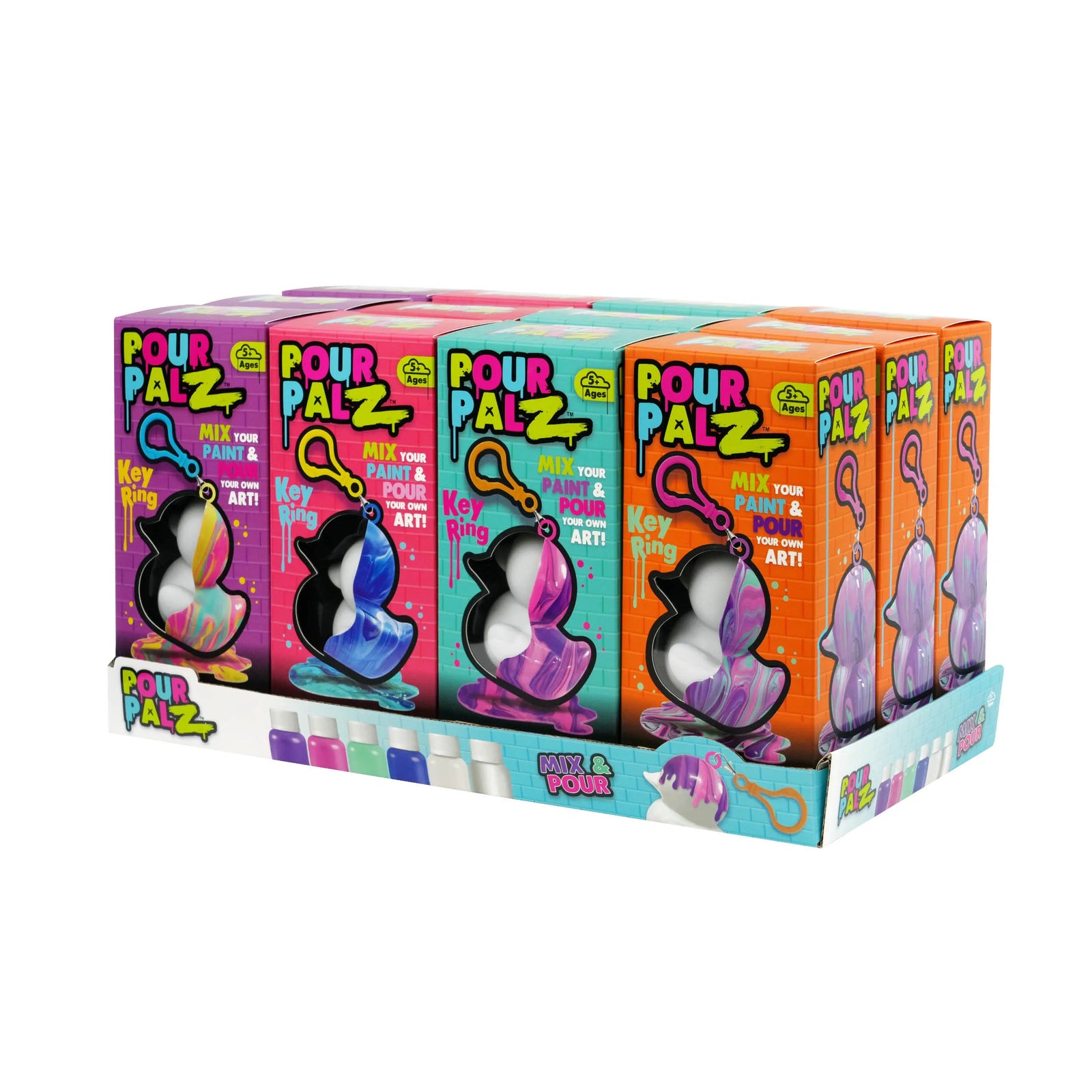 Pour Palz Duck Keyrings