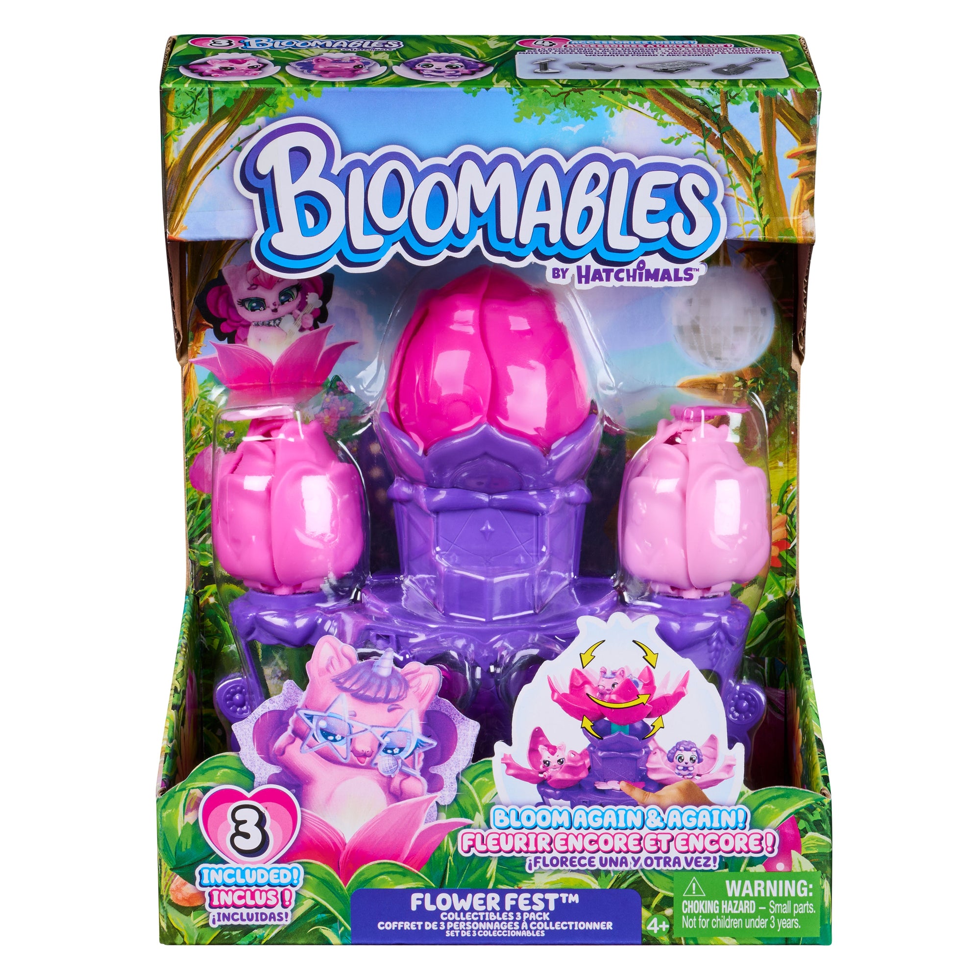 Hatchimals Bloomables Flower Fest 3-PK