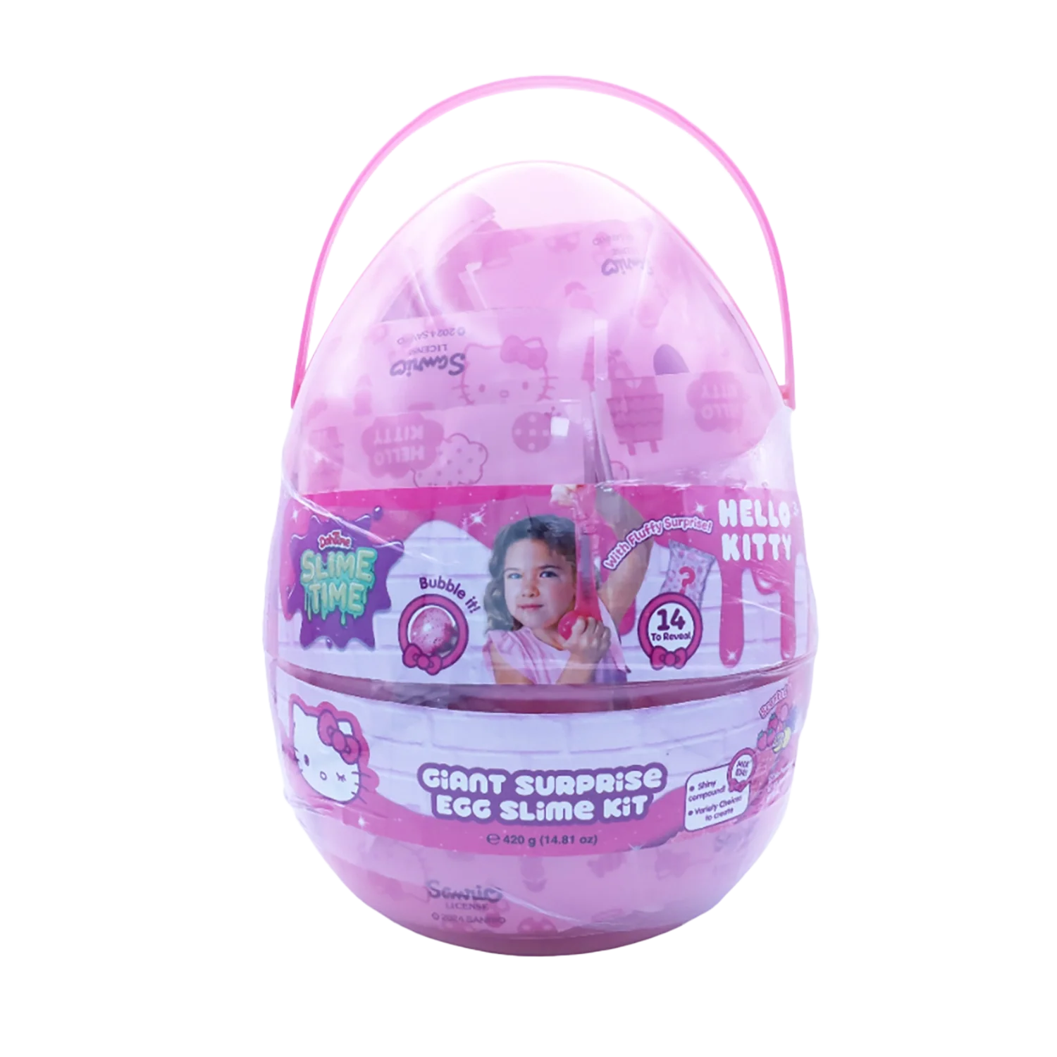 SLIMETIME H.KITTY GIANT SURP. EGG KIT