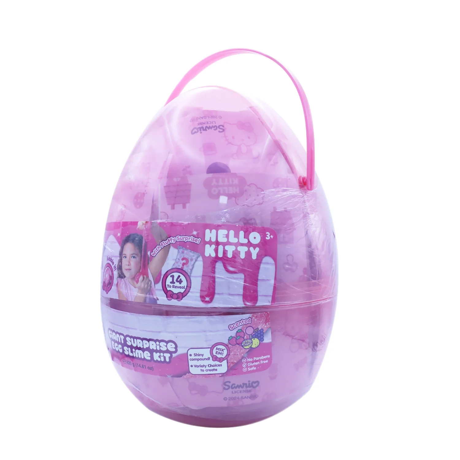 SLIMETIME H.KITTY GIANT SURP. EGG KIT