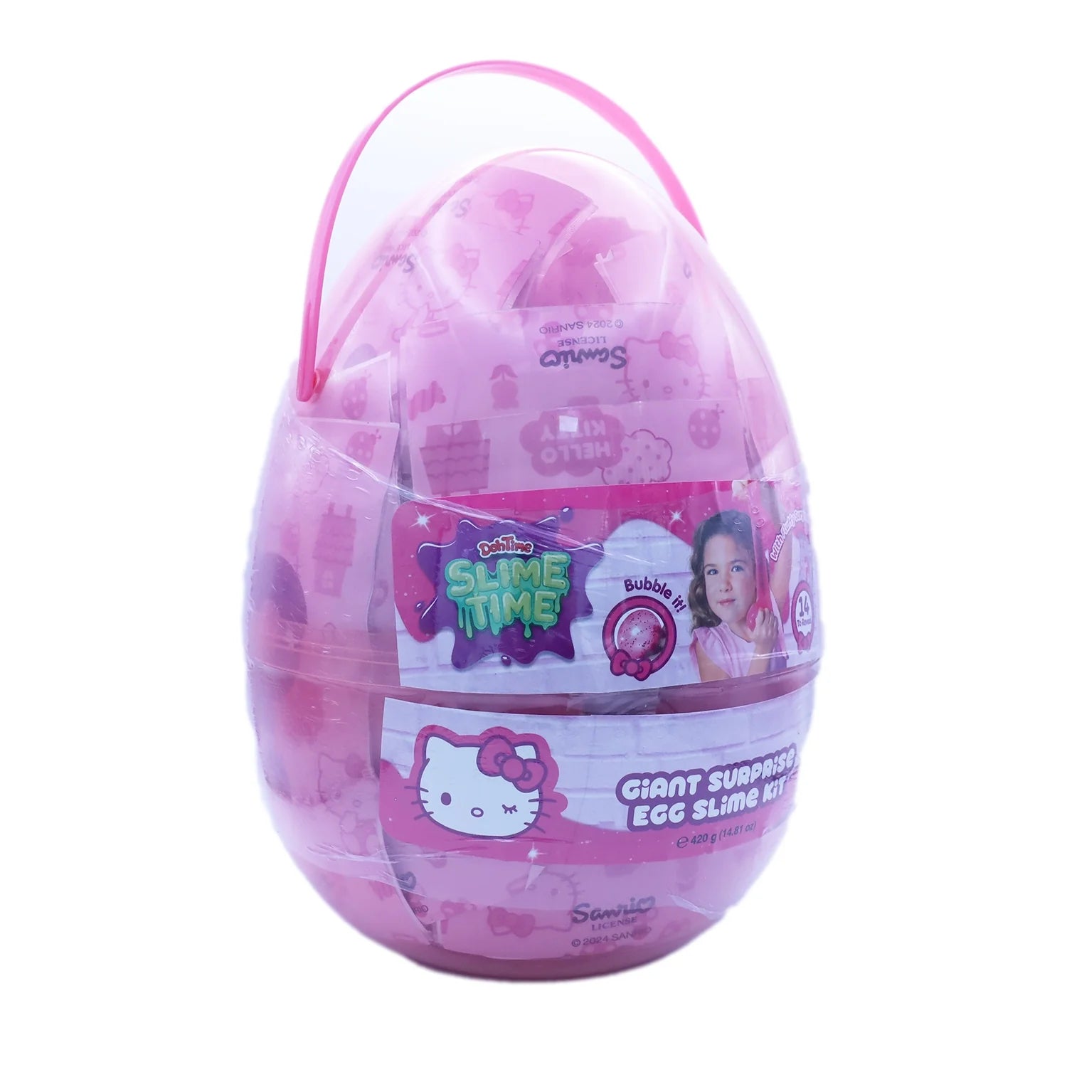 SLIMETIME H.KITTY GIANT SURP. EGG KIT