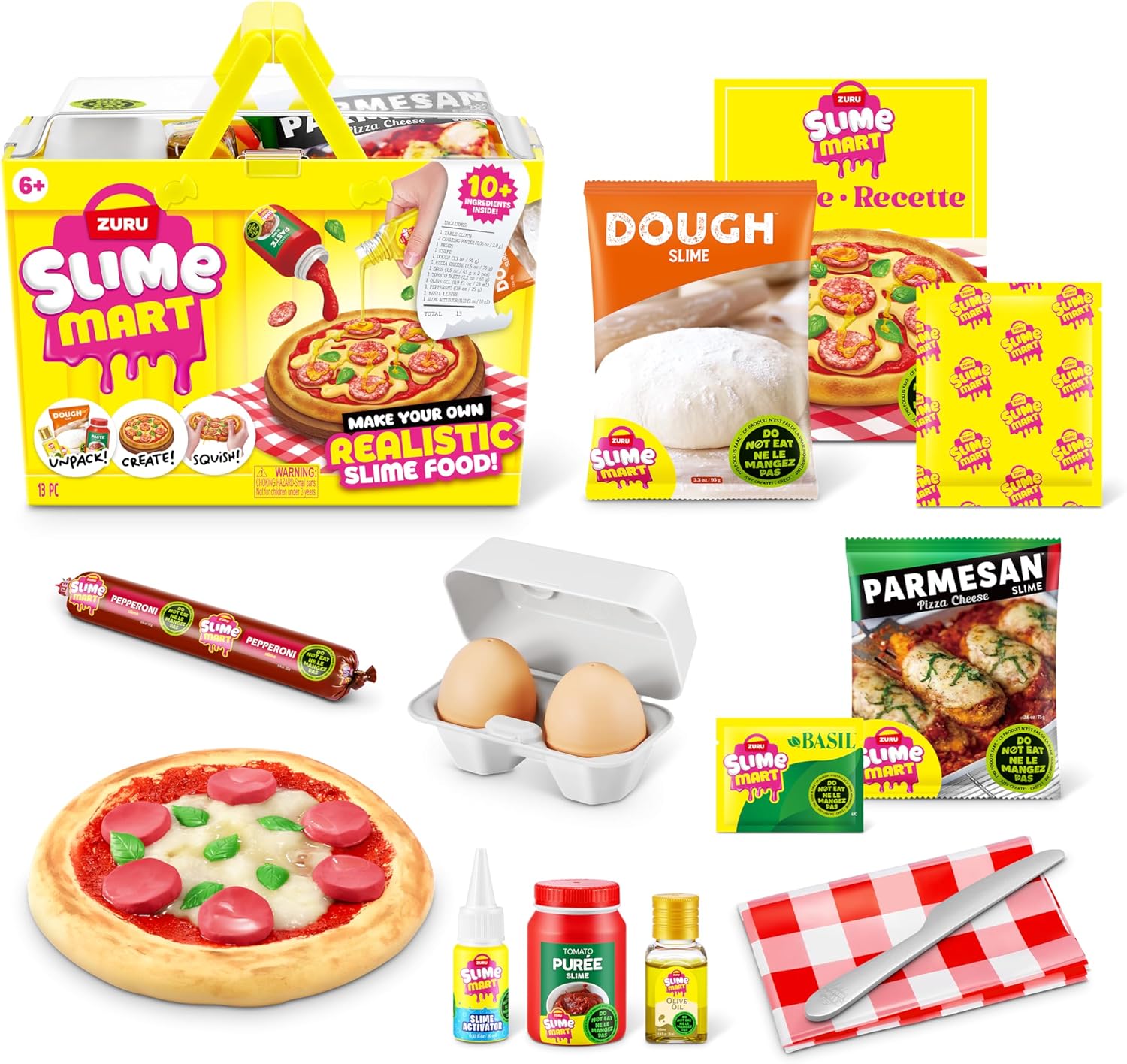 Slime Mart Small Shopping Basket – Pizza (Series 1)