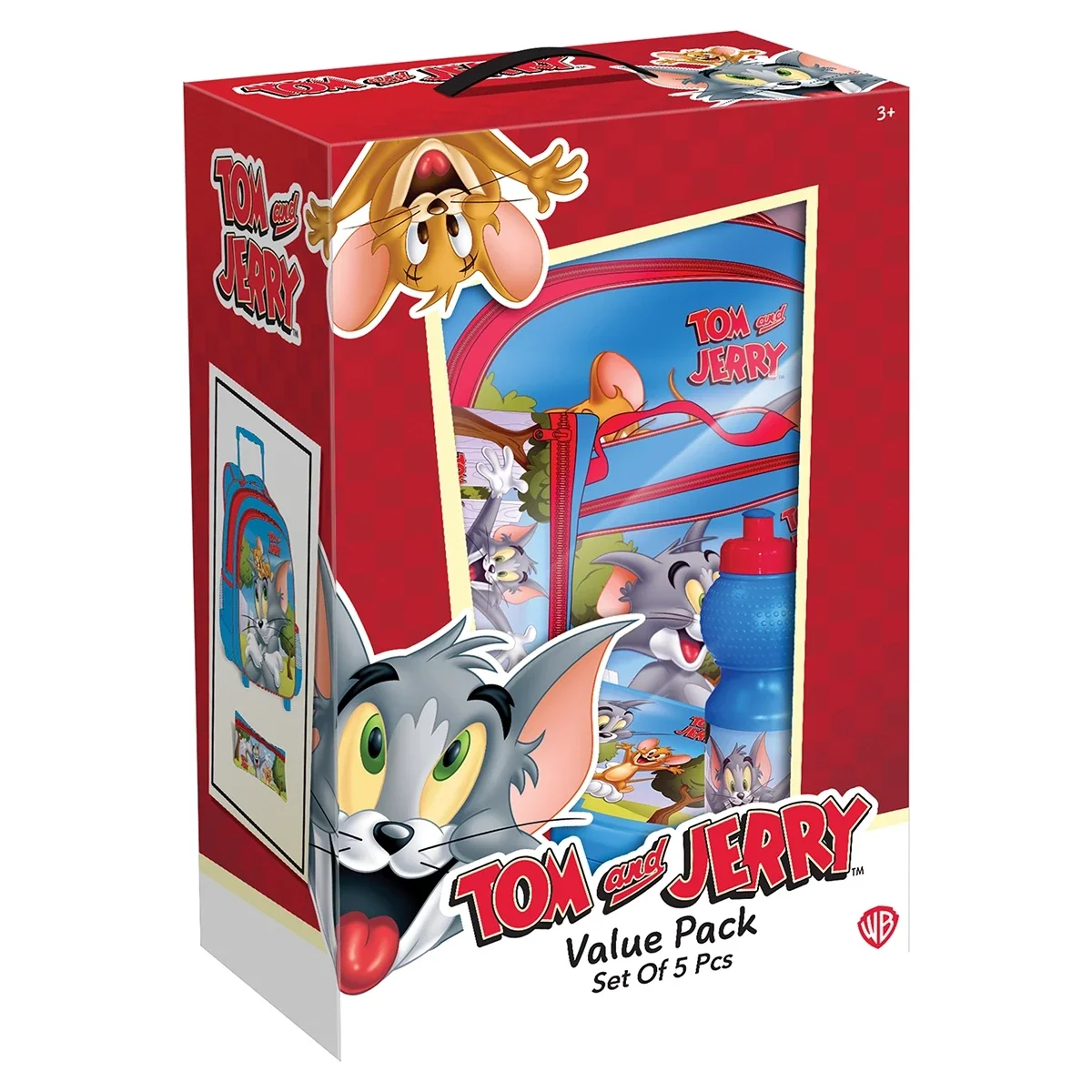 Tom & Jerry 5 In 1 Value Pack (16" Trolley Bag)
