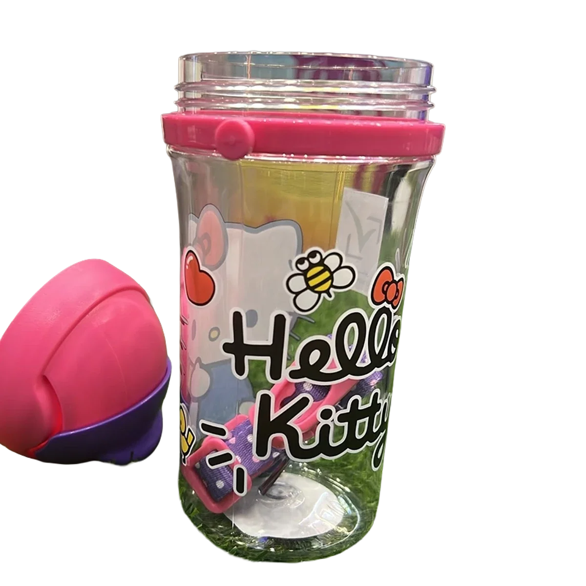 Hello Kitty Water Bottle With Special Strap 400Ml
