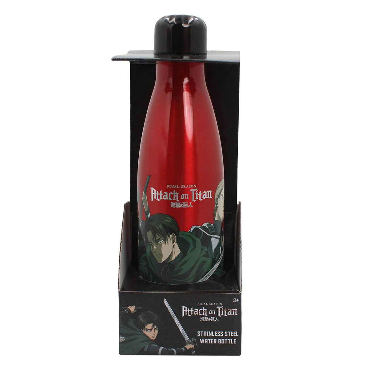 Attack On Titan  Stainless Water Bottle In Color Box