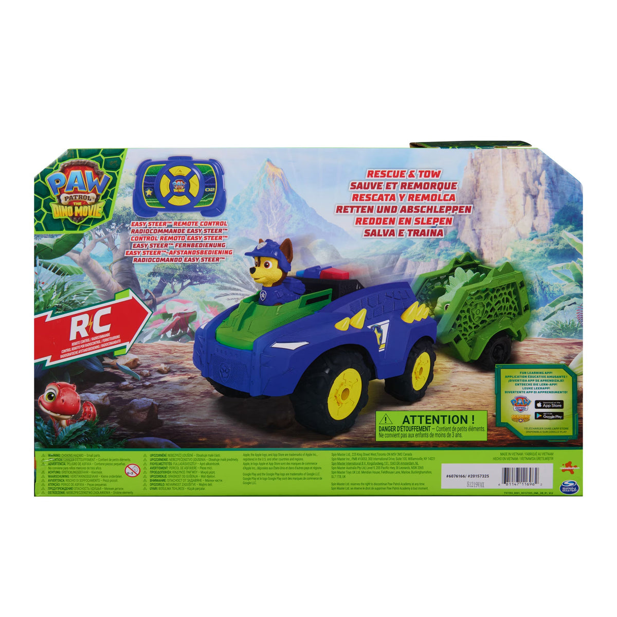 Paw Patrol Movie3 Dino SprLavaBlst Plyst