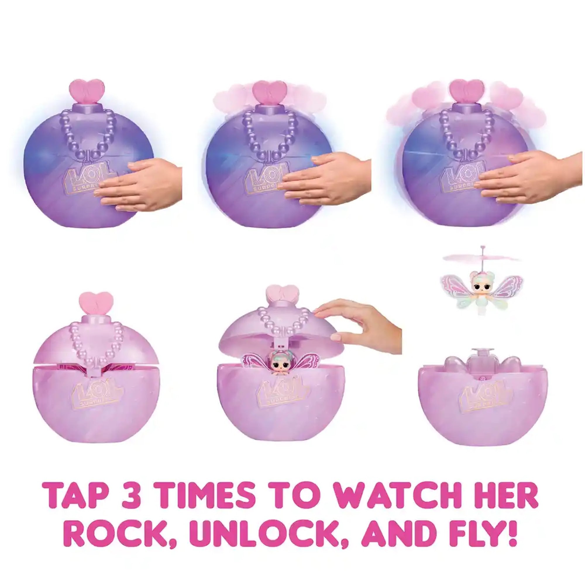 LOL Surprise Rock n' Release Flyers (Lilac Wings)