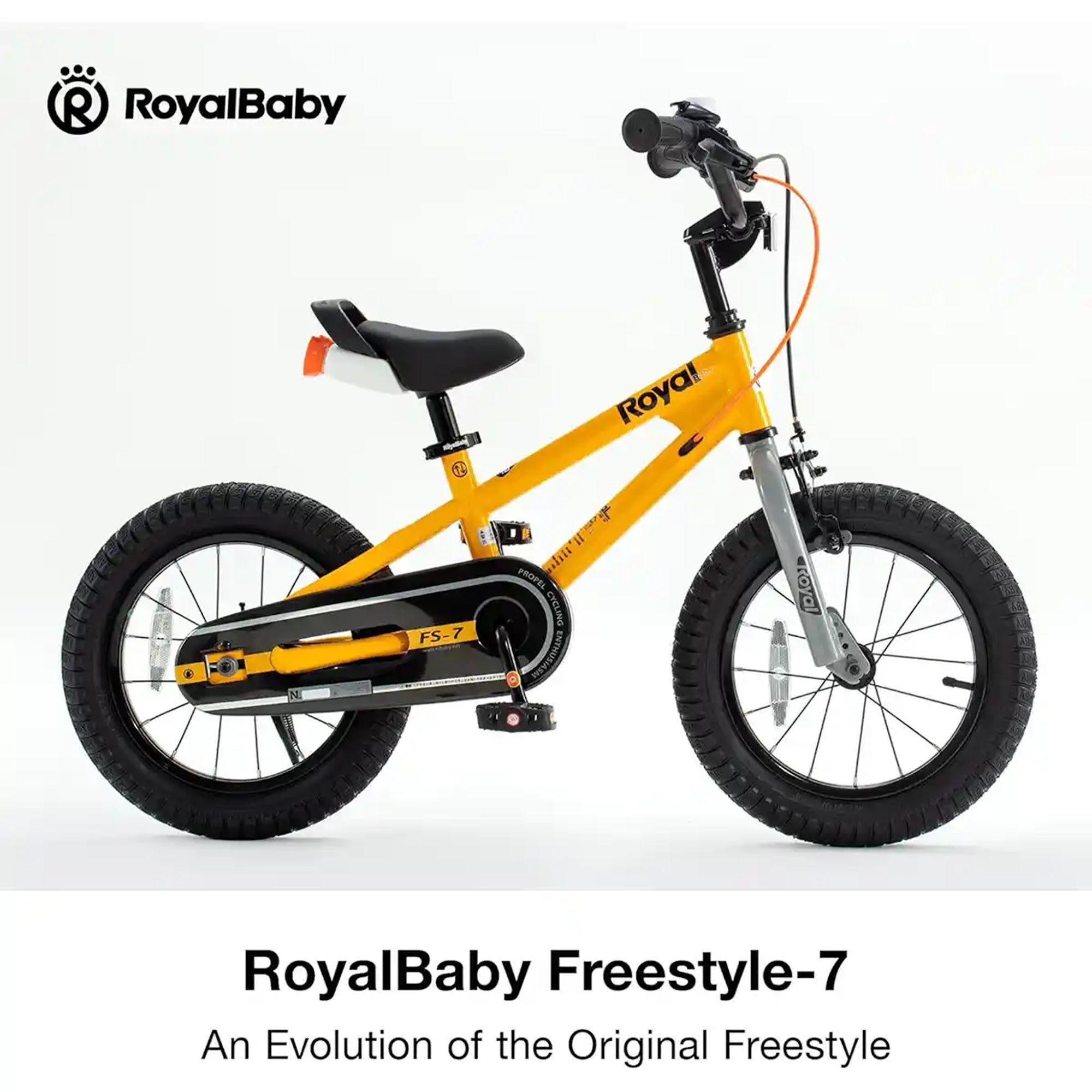 RB14B-6P CHILDREN BICYCLE 7TH FREESTYLE 14 INCH YELLOW