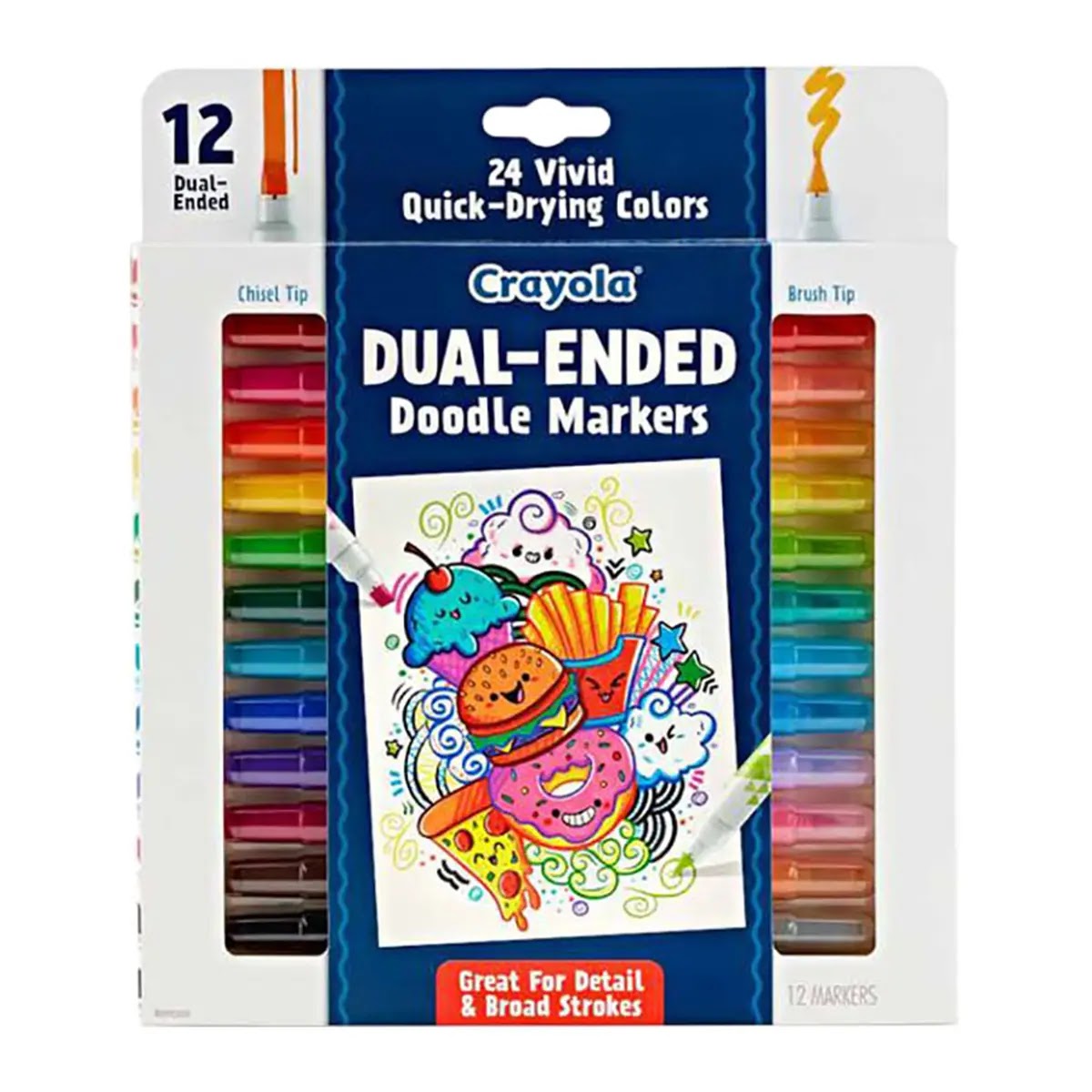 12 Ct Dual-Ended Doodle Markers
