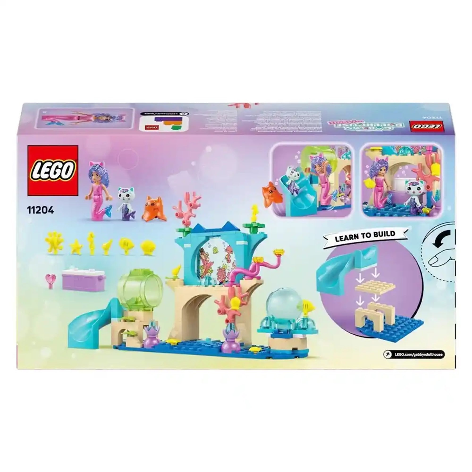 LEGO Gabby's Dollhouse 11204 Mermaid Gabby's Aquarium Adventure
