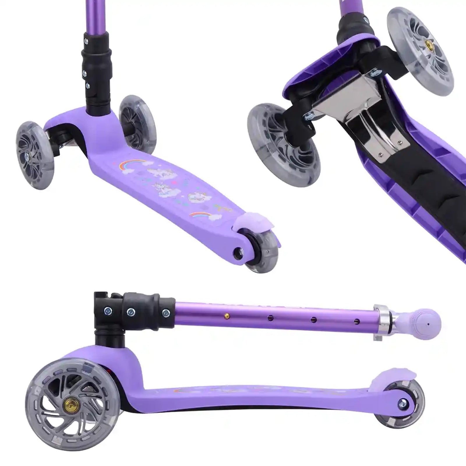 BoldCube 3 Wheel Scooter Folding Teeny Fairytale (Lilac)