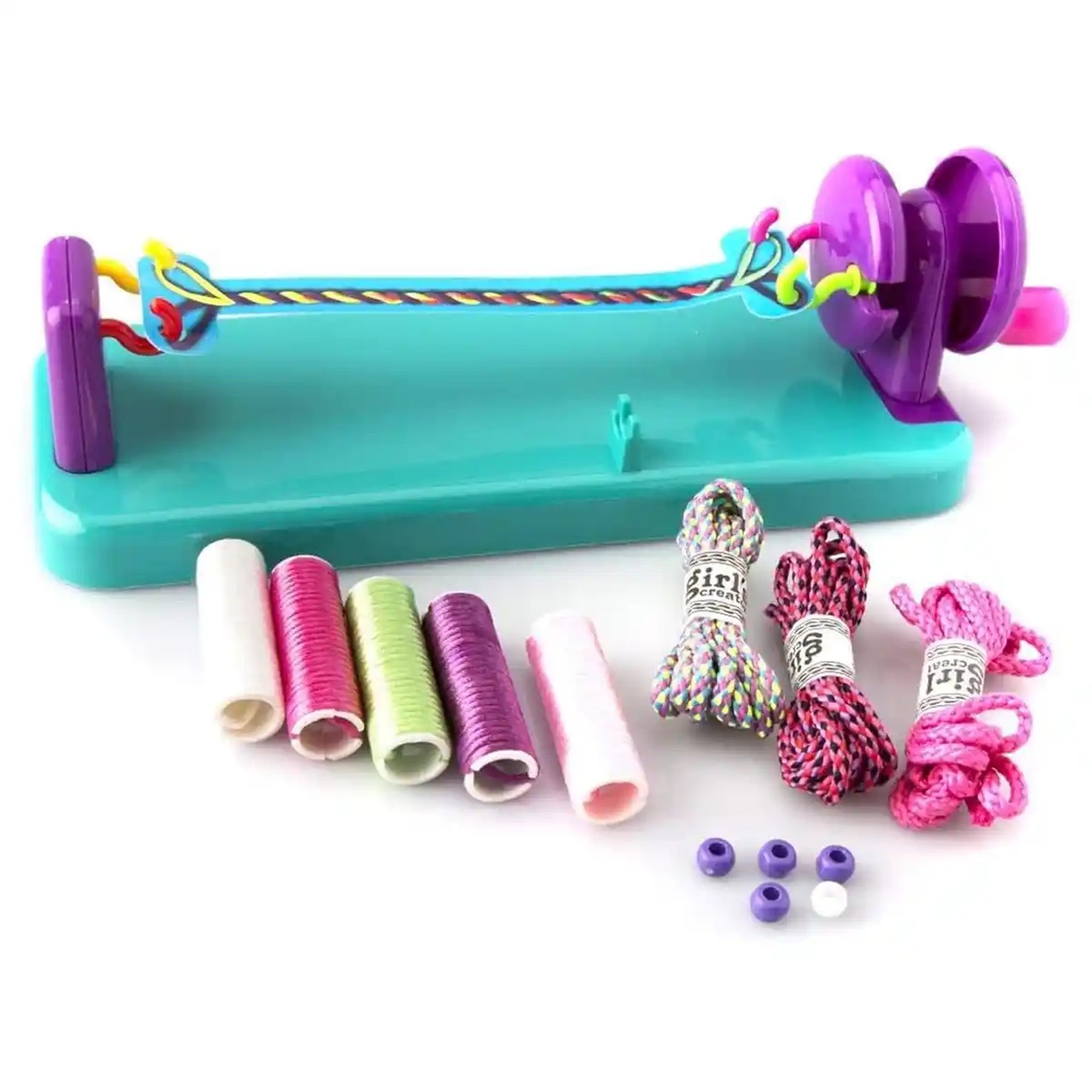 2 IN 1 BRAIDING SET BRACELET MAKER 6YRS+