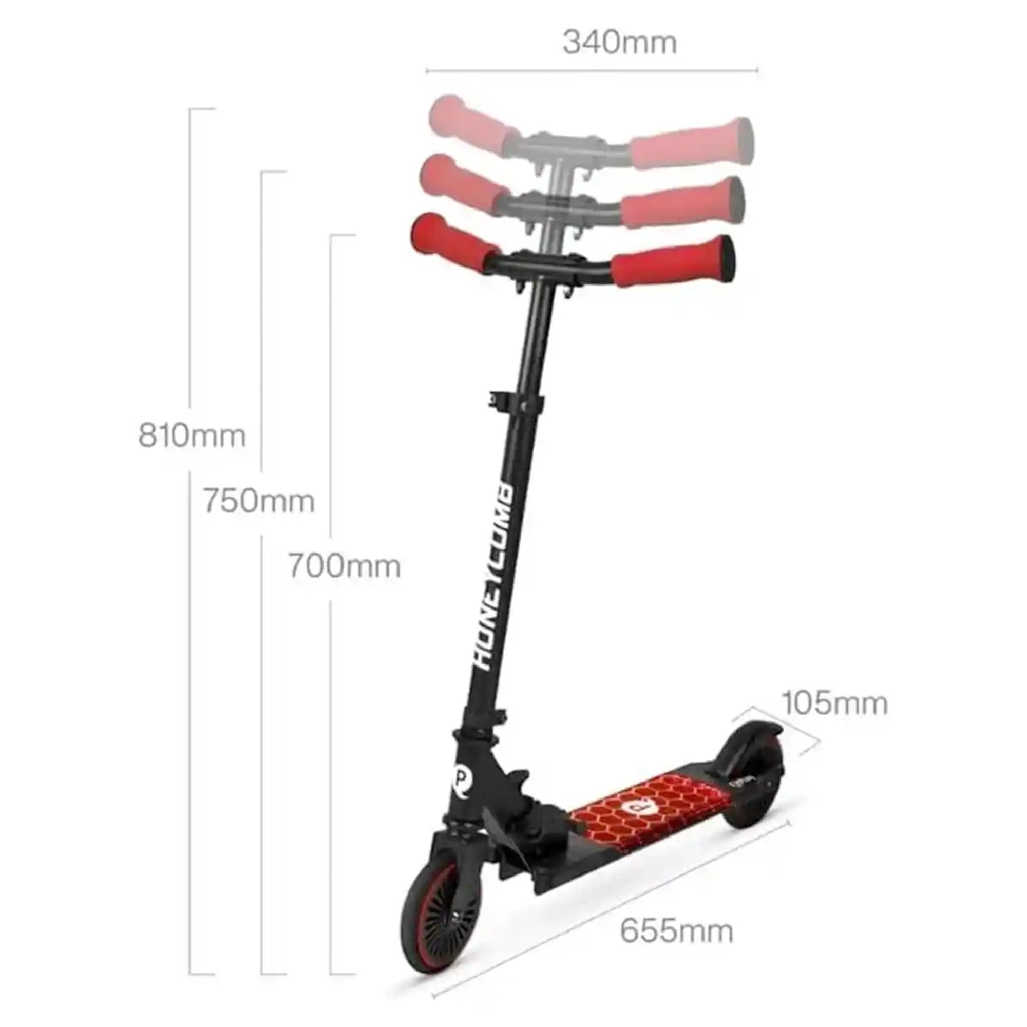 QPLAY HONEYCOMB scooter red