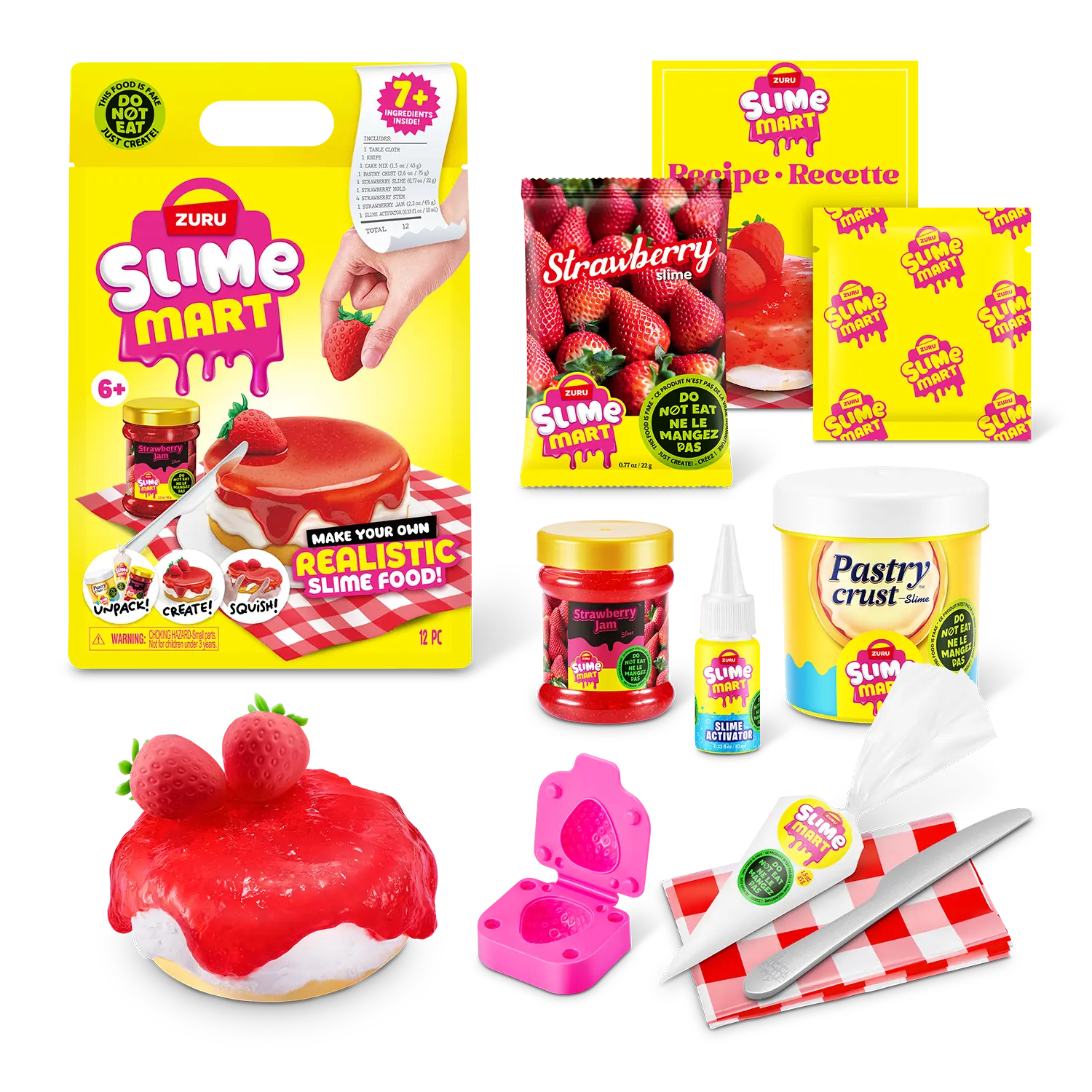 Slime Mart Small Shopping Bag – Strawberry Cheesecake (Series 1)