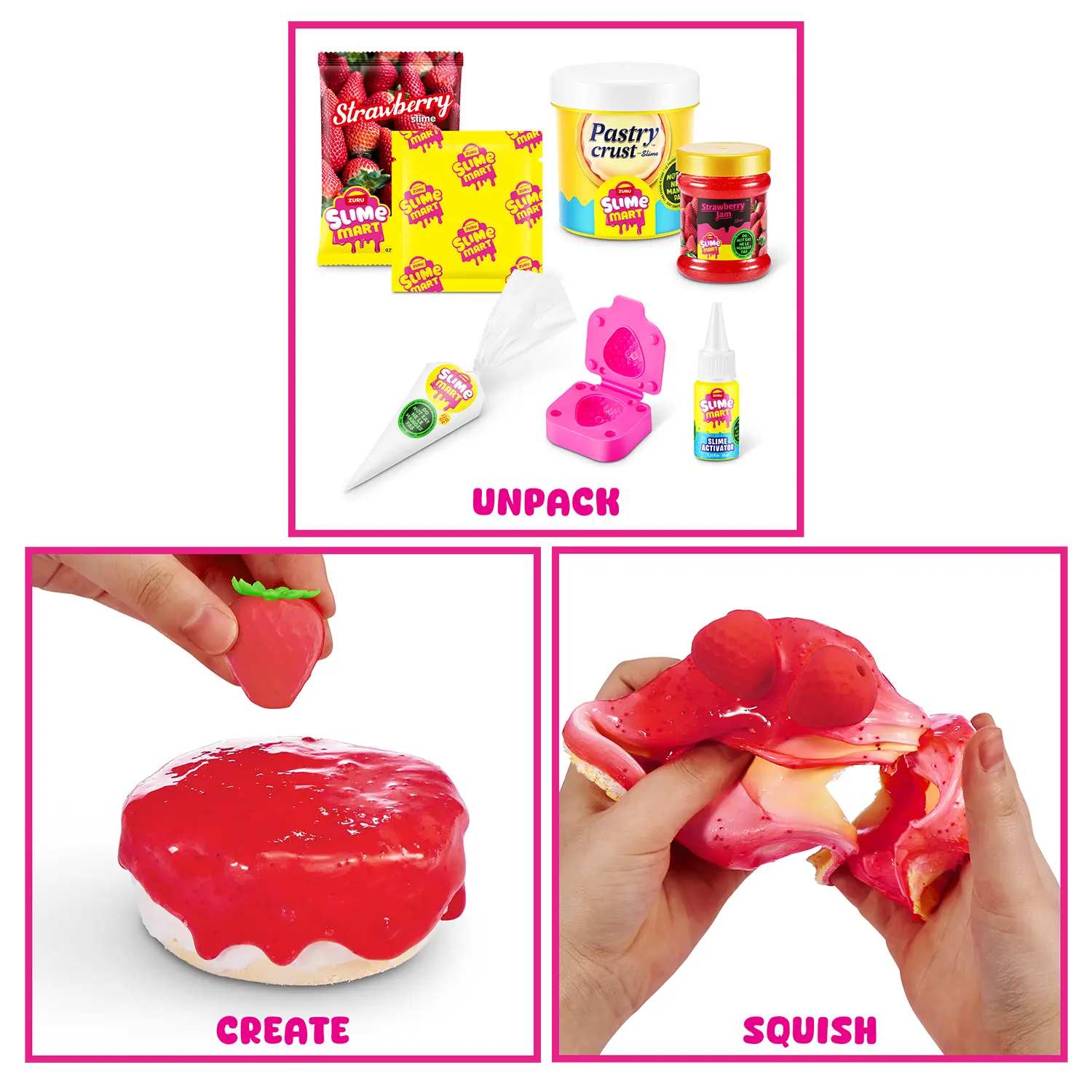 Slime Mart Small Shopping Bag – Strawberry Cheesecake (Series 1)