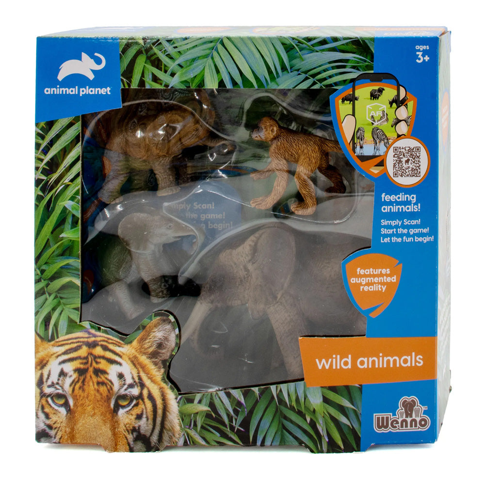 4 pcs wild animal in window box