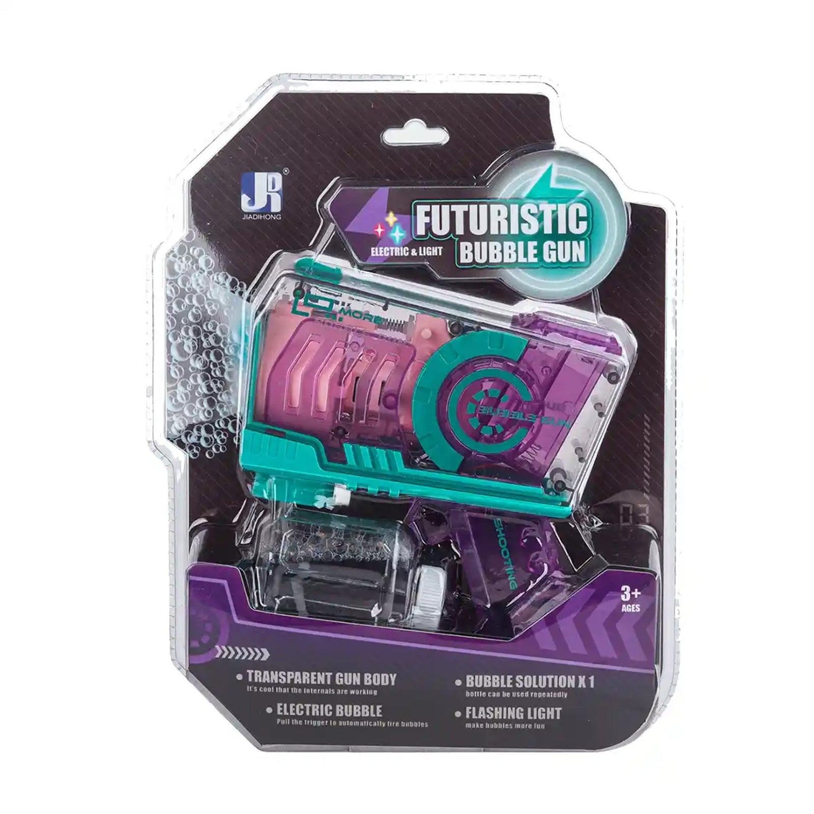 TRANSPARENT FASHION BUBBLE MACHINE 3YRS+