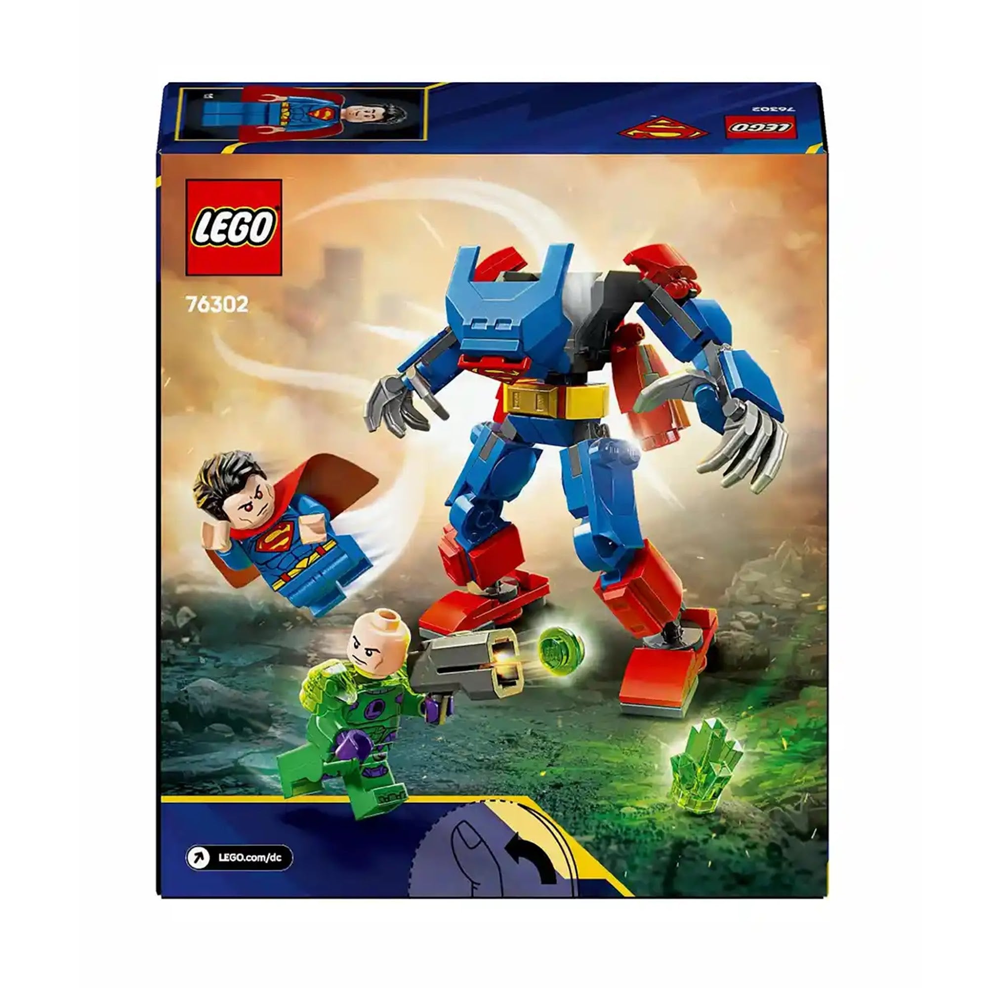 LEGOÃÂ® DC SupermanÃ¢ÂÂ¢ Mech vs. Lex LuthorÃ¢ÂÂ¢ Super HeroÃ¢ÂÂ¢ Toy Figure Playset 76302