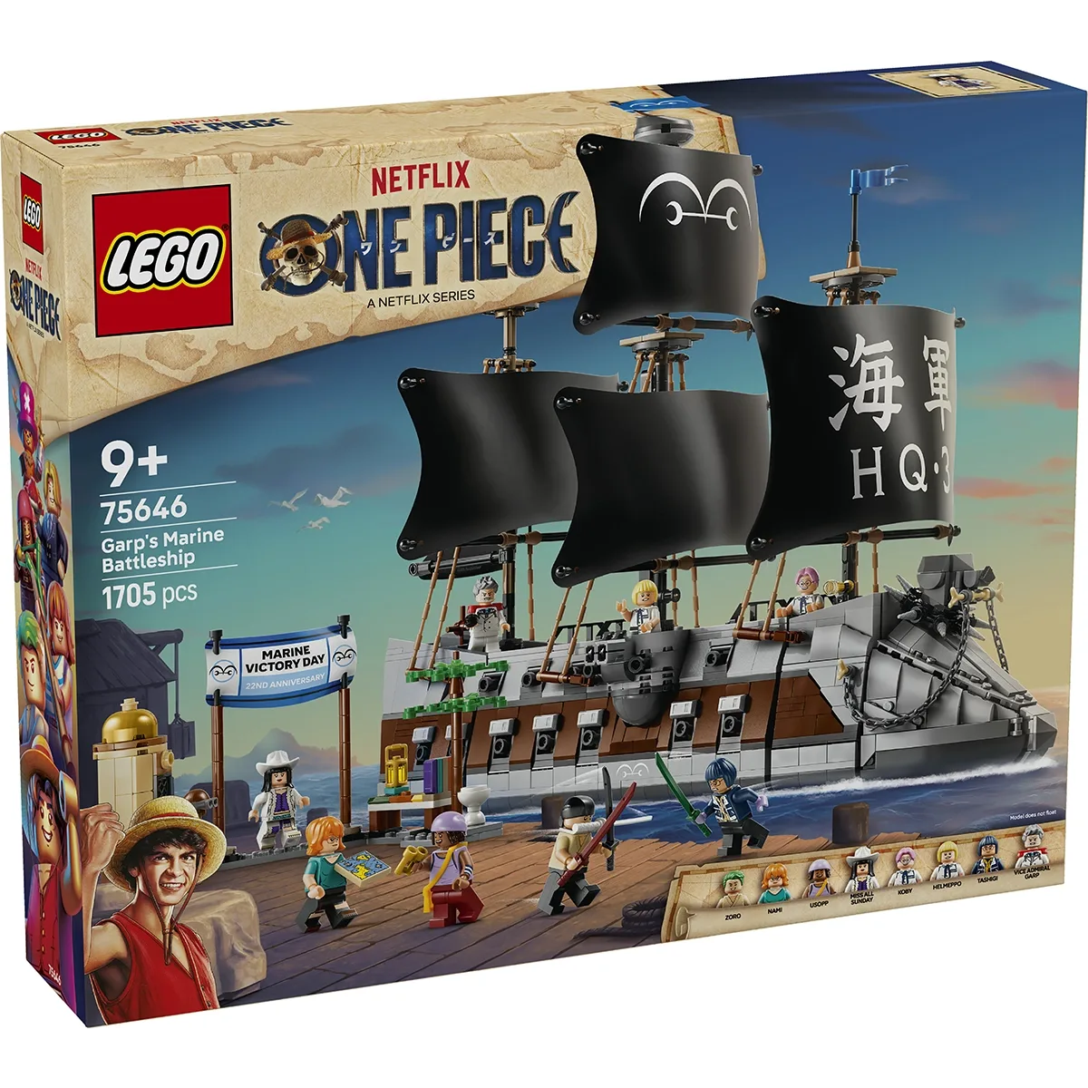 LEGO One Piece Garp's Marine Battleship-75646