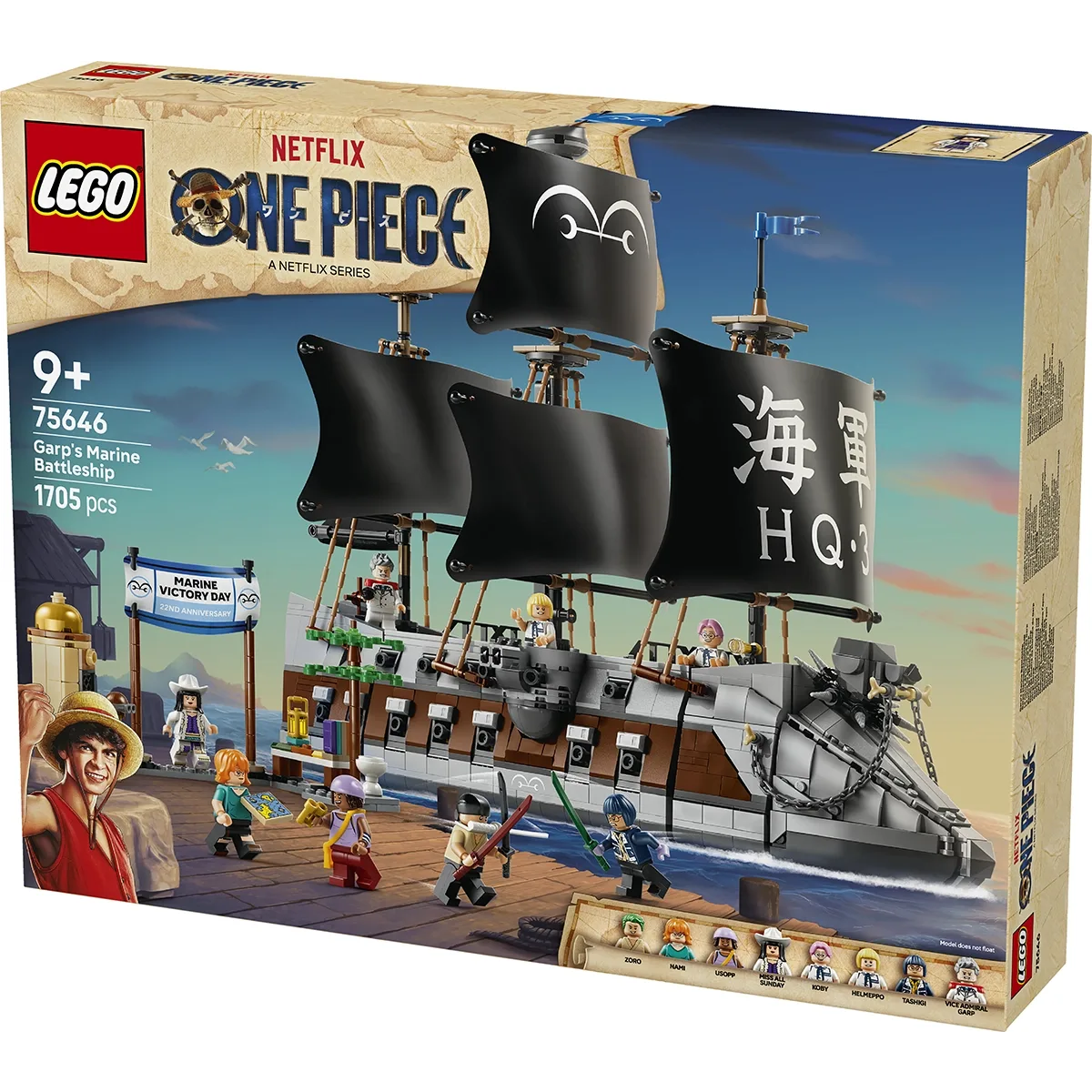LEGO One Piece Garp's Marine Battleship-75646