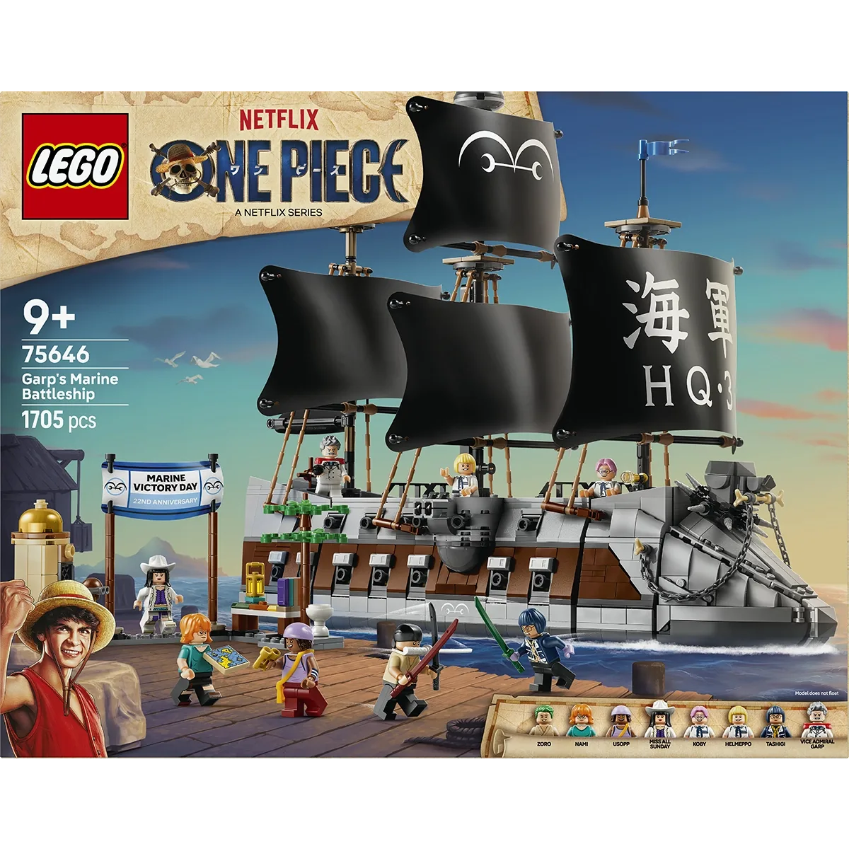 LEGO One Piece Garp's Marine Battleship-75646