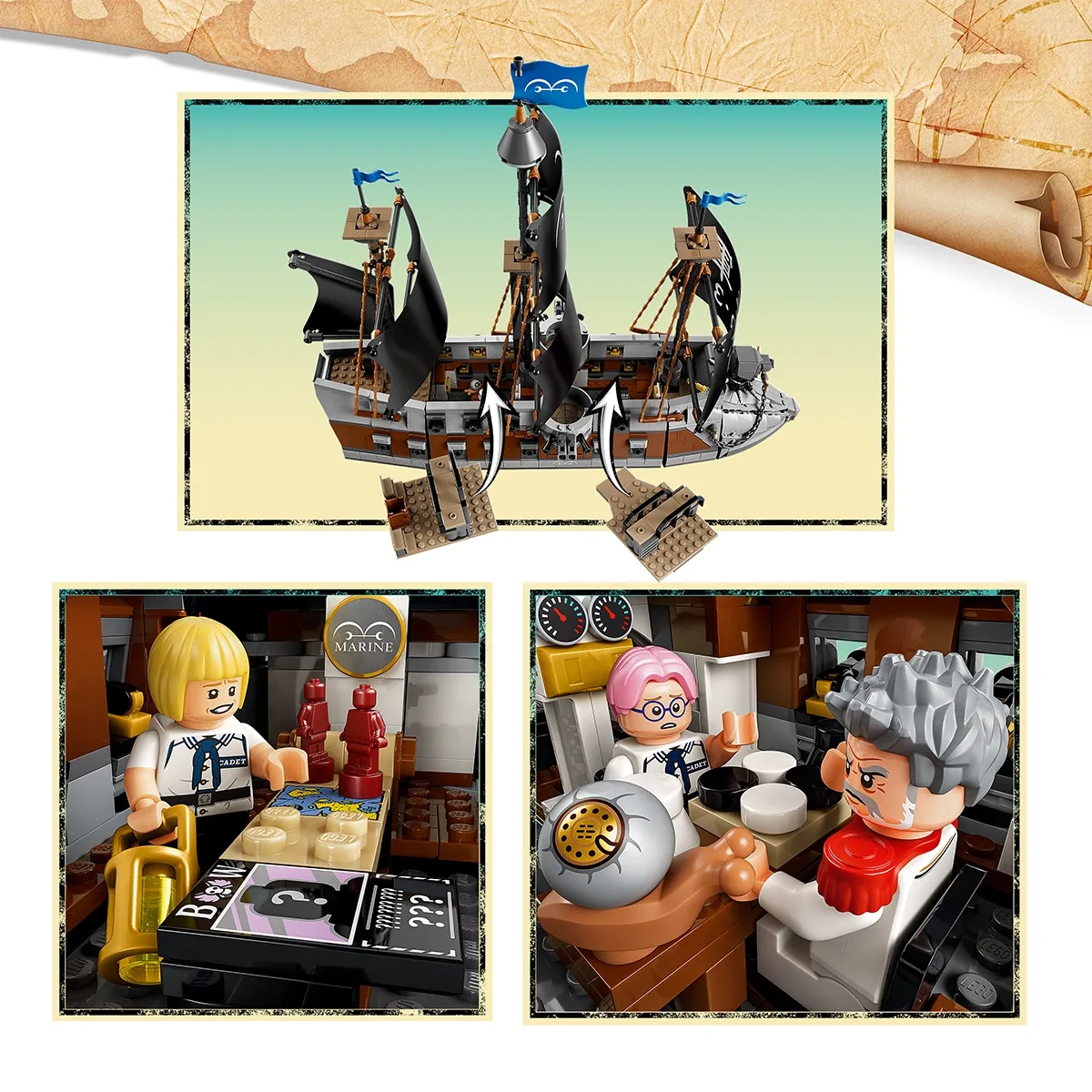 LEGO One Piece Garp's Marine Battleship-75646