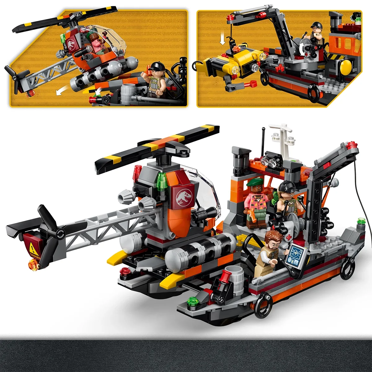 LEGO Jurassic World Mosasaurus Dinosaur Boat Attack-77983