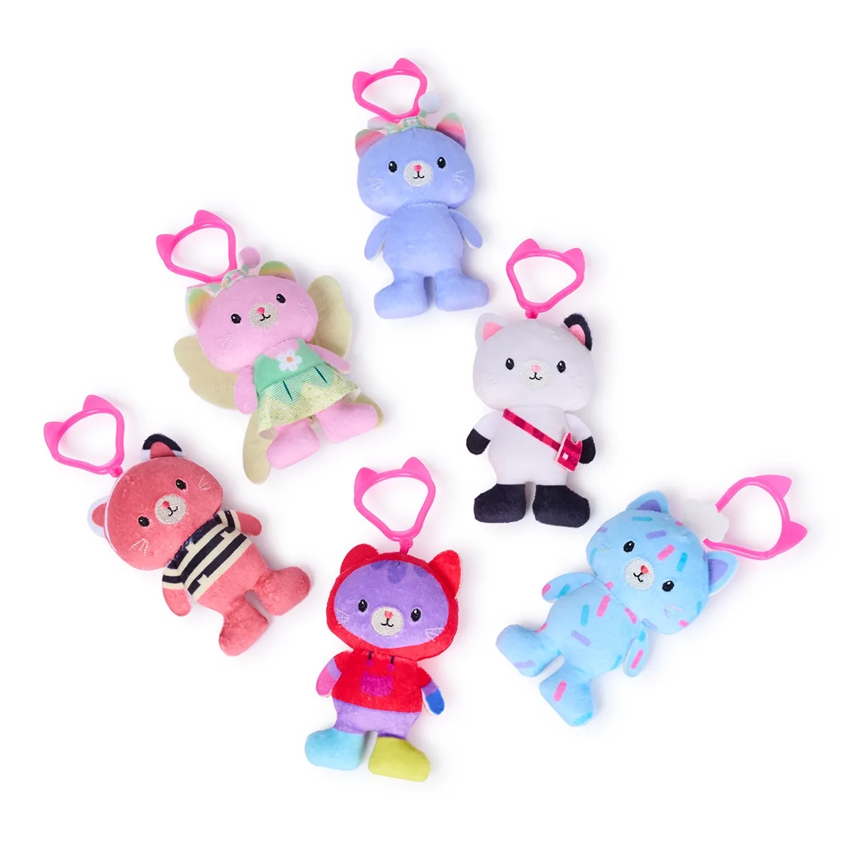 Gabby's DollHouse Clip On Plush 3"KittyBearFriends