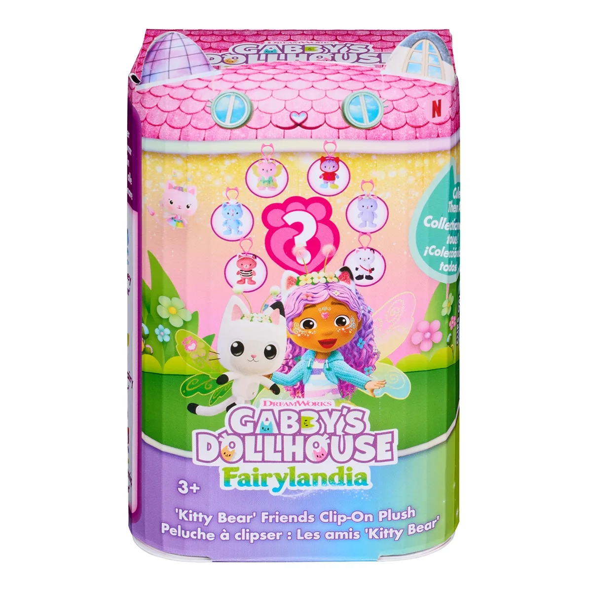 Gabby's DollHouse Clip On Plush 3"KittyBearFriends