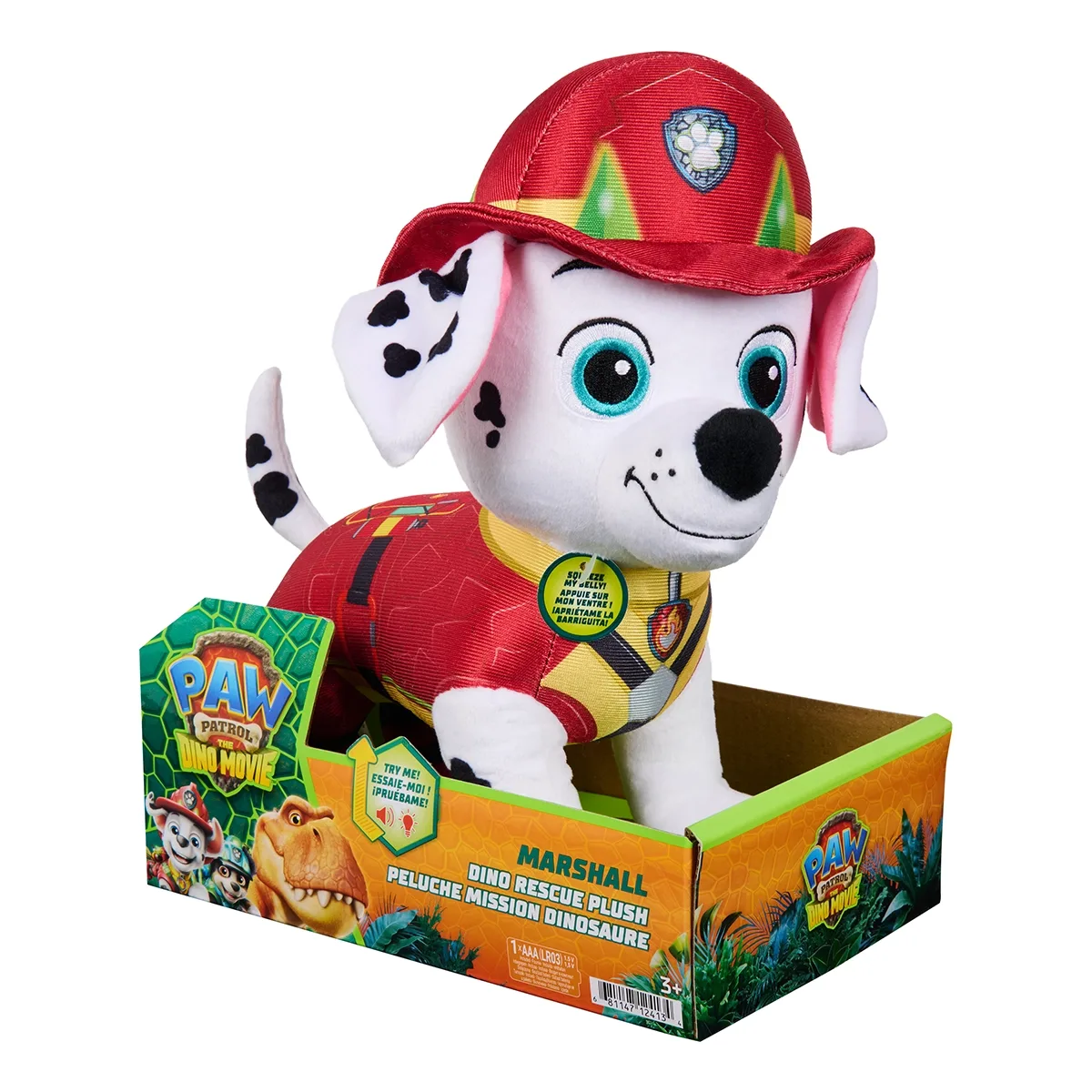 Paw Patrol Movie3 Dino 10" Plush Marshall