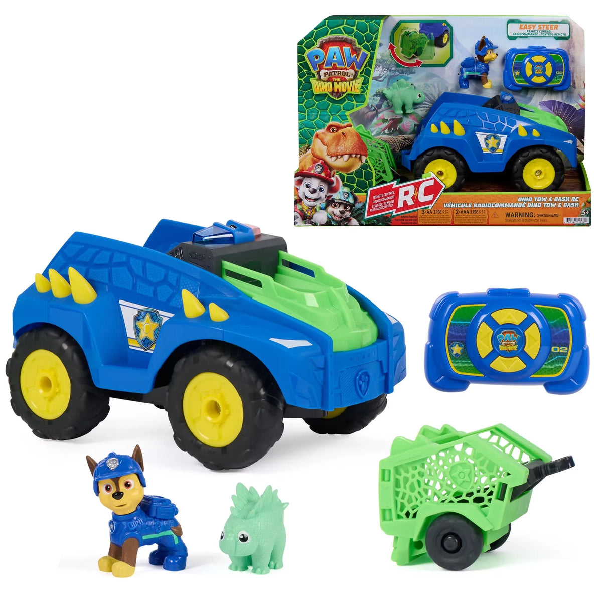 Paw Patrol Movie3 Dino Vehicle Tow&Dash