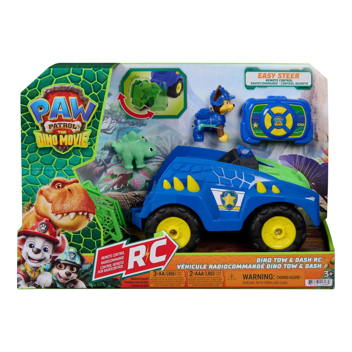 Paw Patrol Movie3 Dino Vehicle Tow&Dash