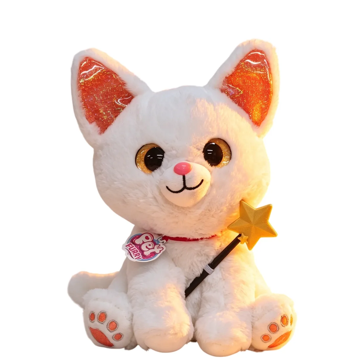 Crazon Interactive Plush The Magic Cat (White/Pink)