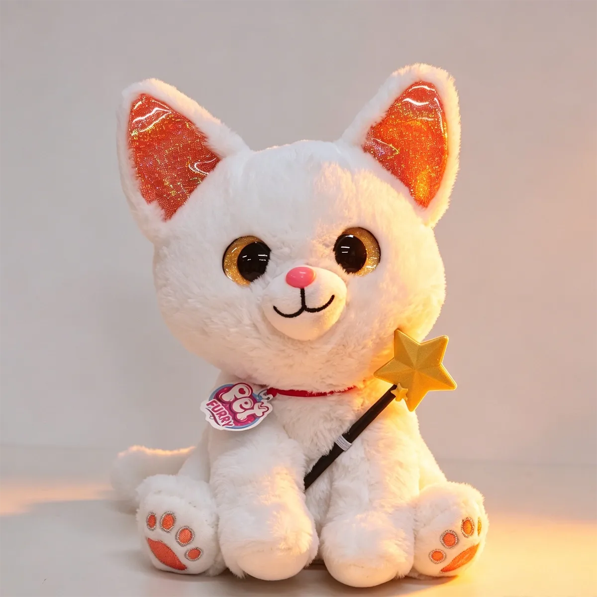 Crazon Interactive Plush The Magic Cat (White/Pink)