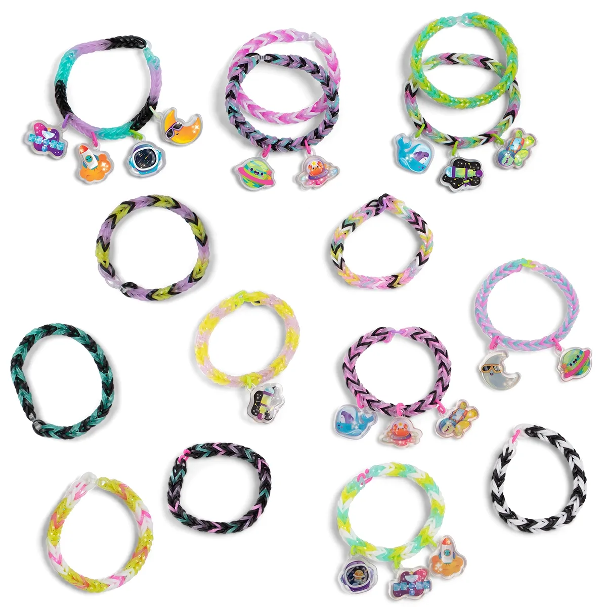 Rainbow Loom Glitter Galaxy Cute-Tique