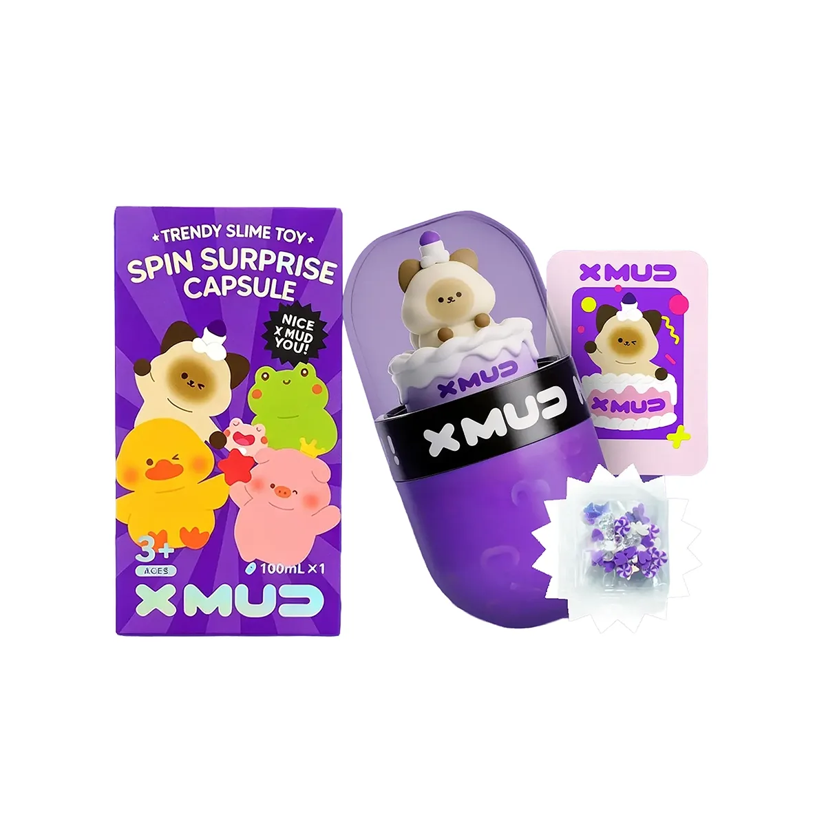 X Mud Capsule Slime Cake Cat