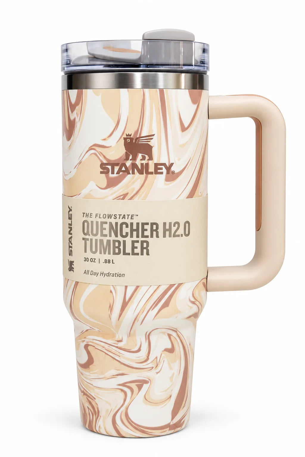 Stainless Steel Insulated Drinking Straw Cup WHITE 887ML 3YRS+