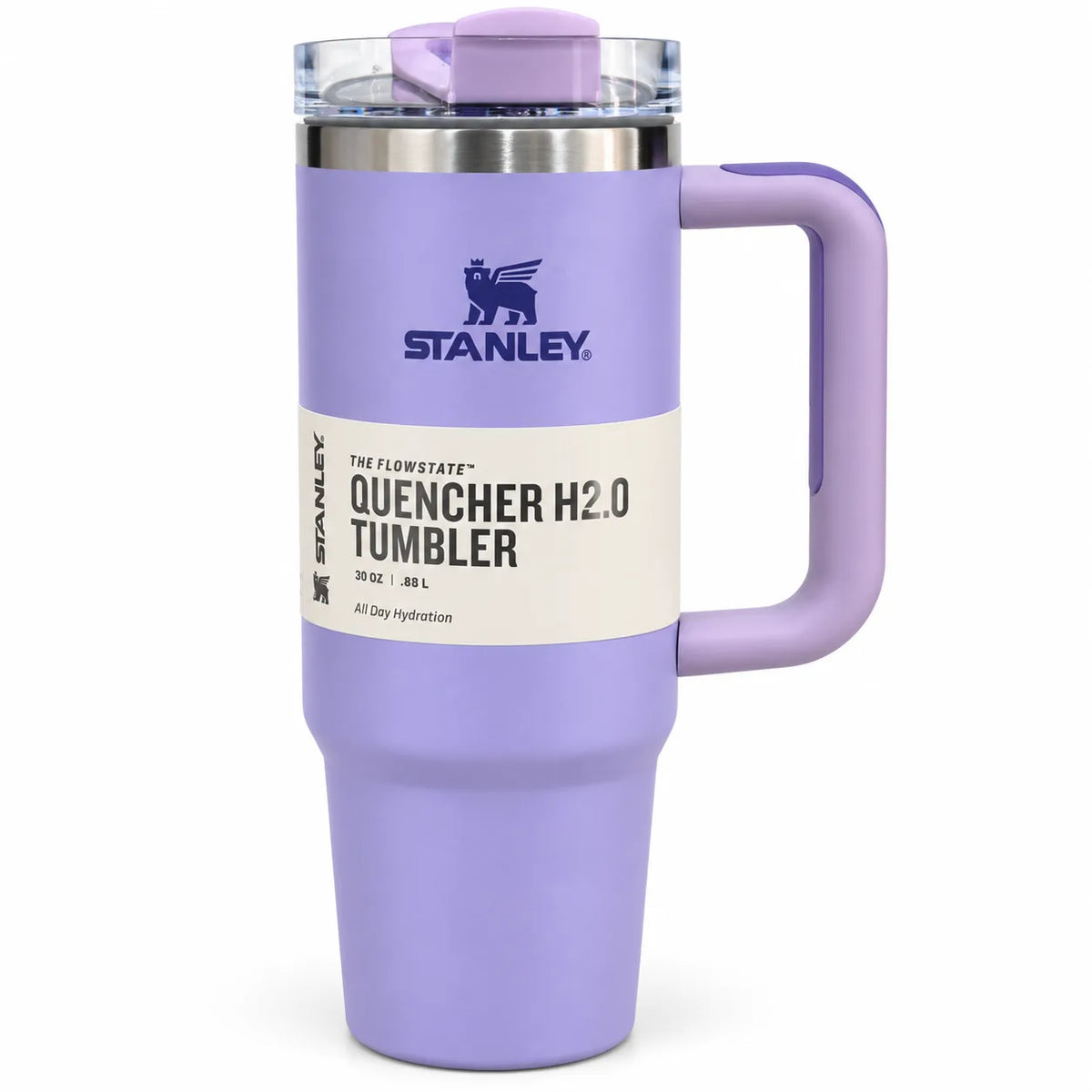 Stainless Steel Insulated Drinking Straw Cup PURPLE 887ML 3YRS+