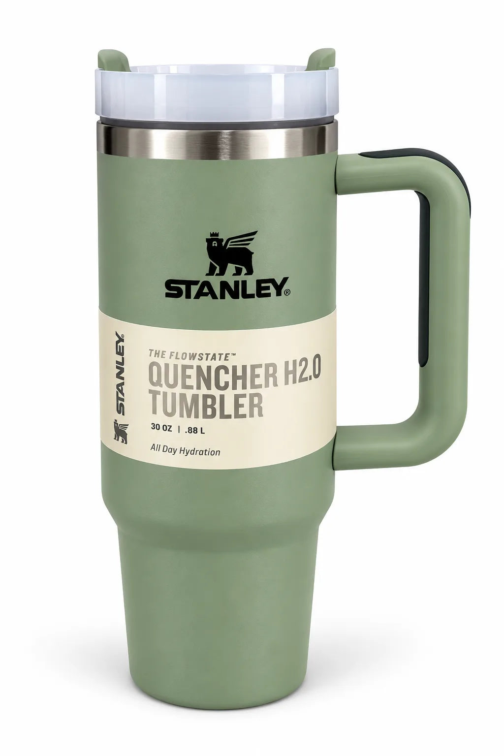 Stainless Steel Insulated Drinking Straw Cup GREEN 887ML 3YRS+