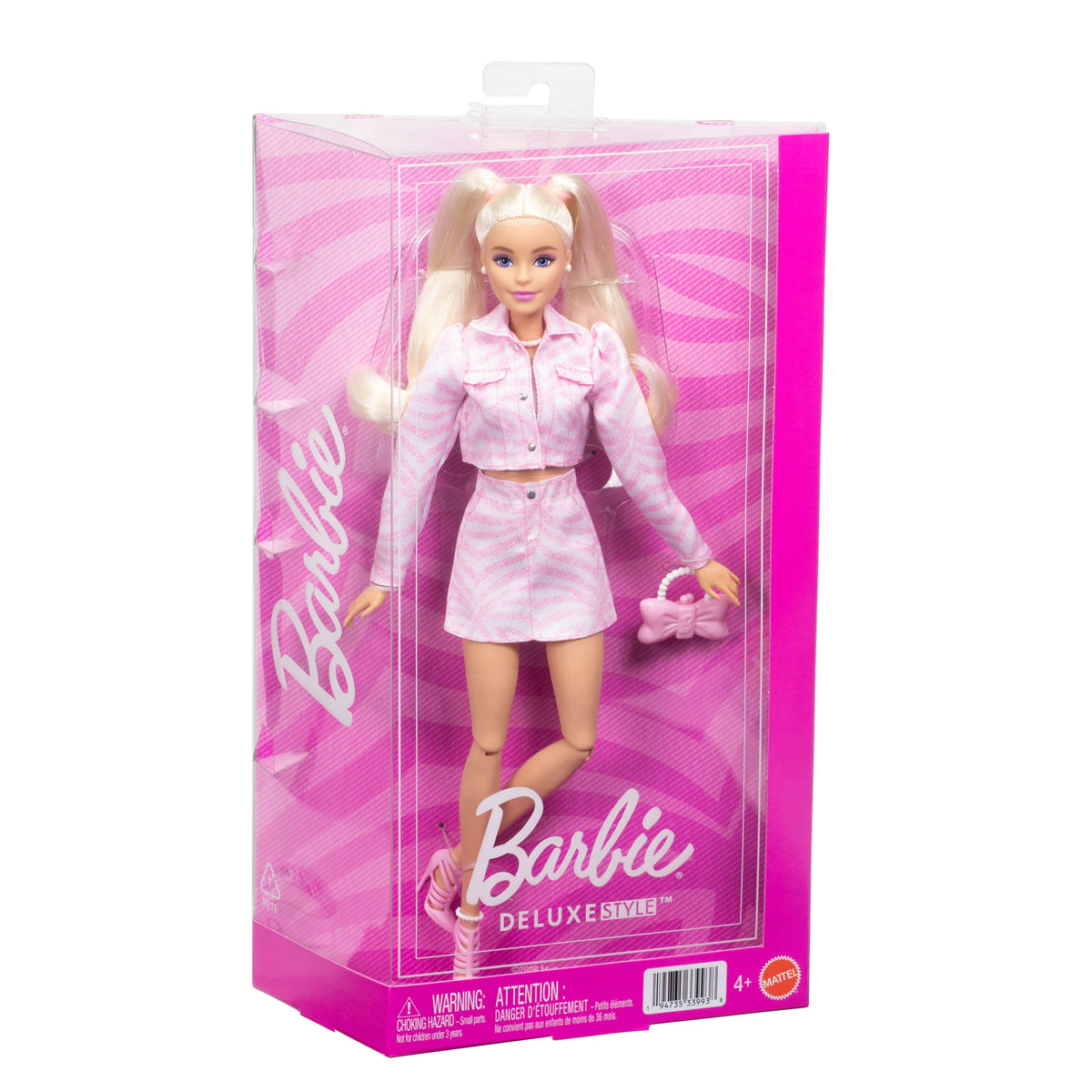 Barbiecore Deluxe Fashnts -Pink Denim Jacket